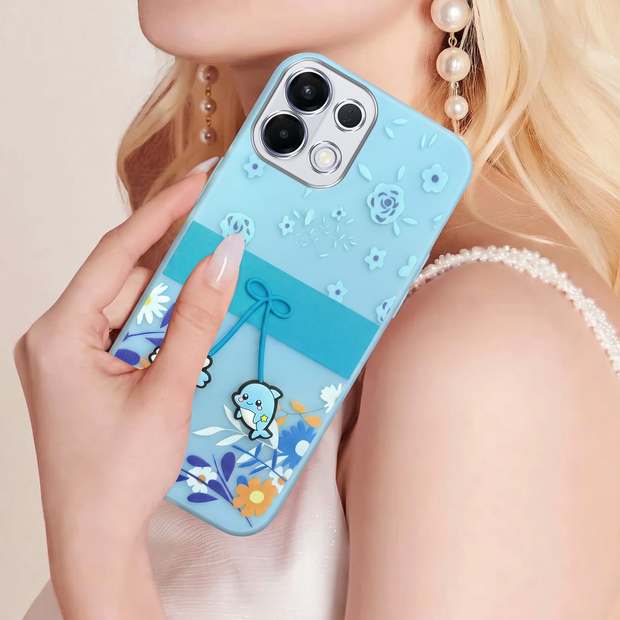 For Oppo K13 Back Cover Case (3D Cute Cartoons | Hard Back Side Soft | Matte Premium Finish | HD Printing)