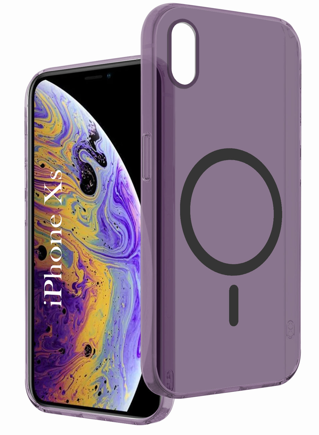For Apple iPhone Xs Back Cover Case (Frosted Matte Feel | MagSafe Compatible Wireless Charging | Polycarbonate Material)