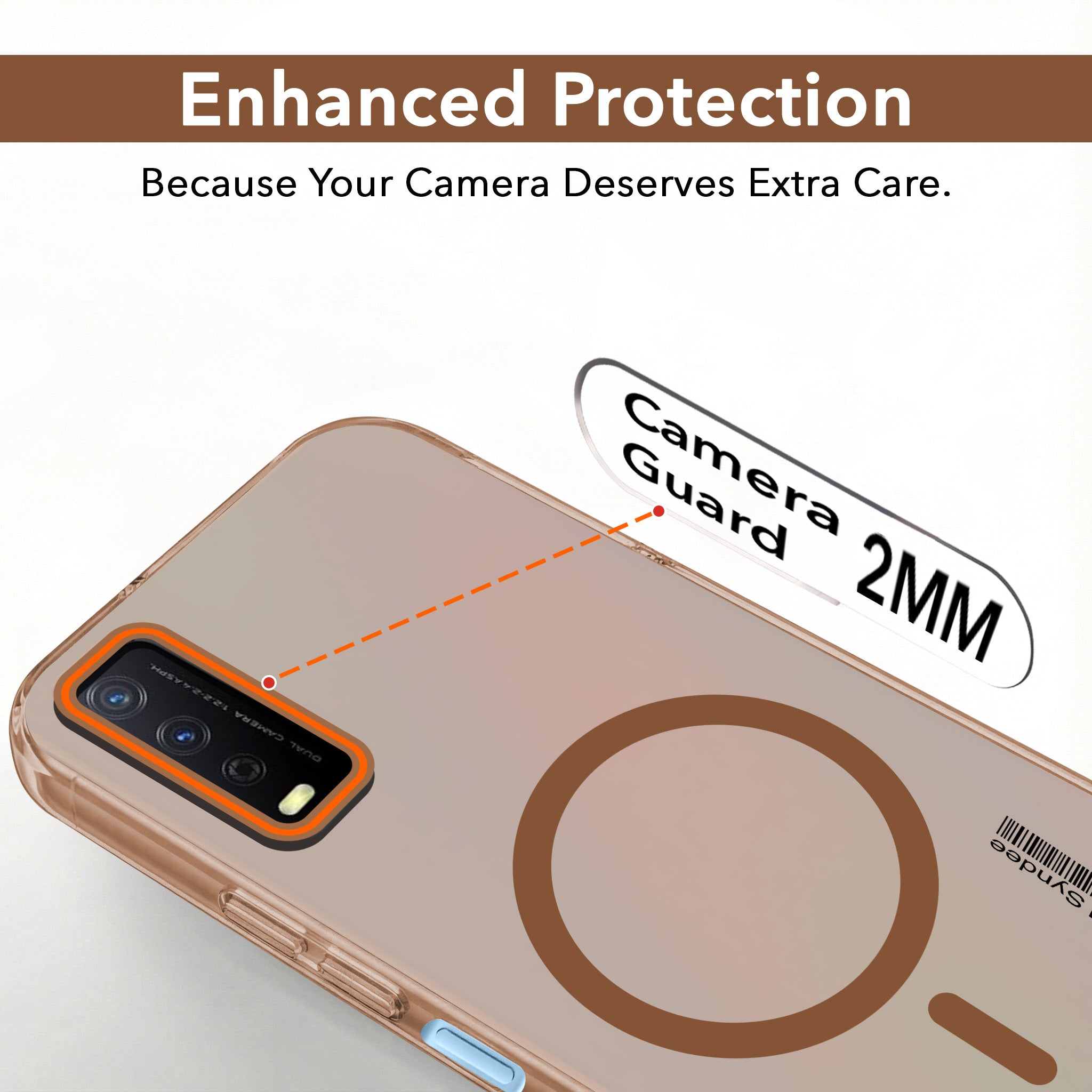 For Vivo Y12s | Y11s | Y12G Back Cover Case (Soft Touch | Camera Bump Protection | MagSafe Compatible | Matte Finish)