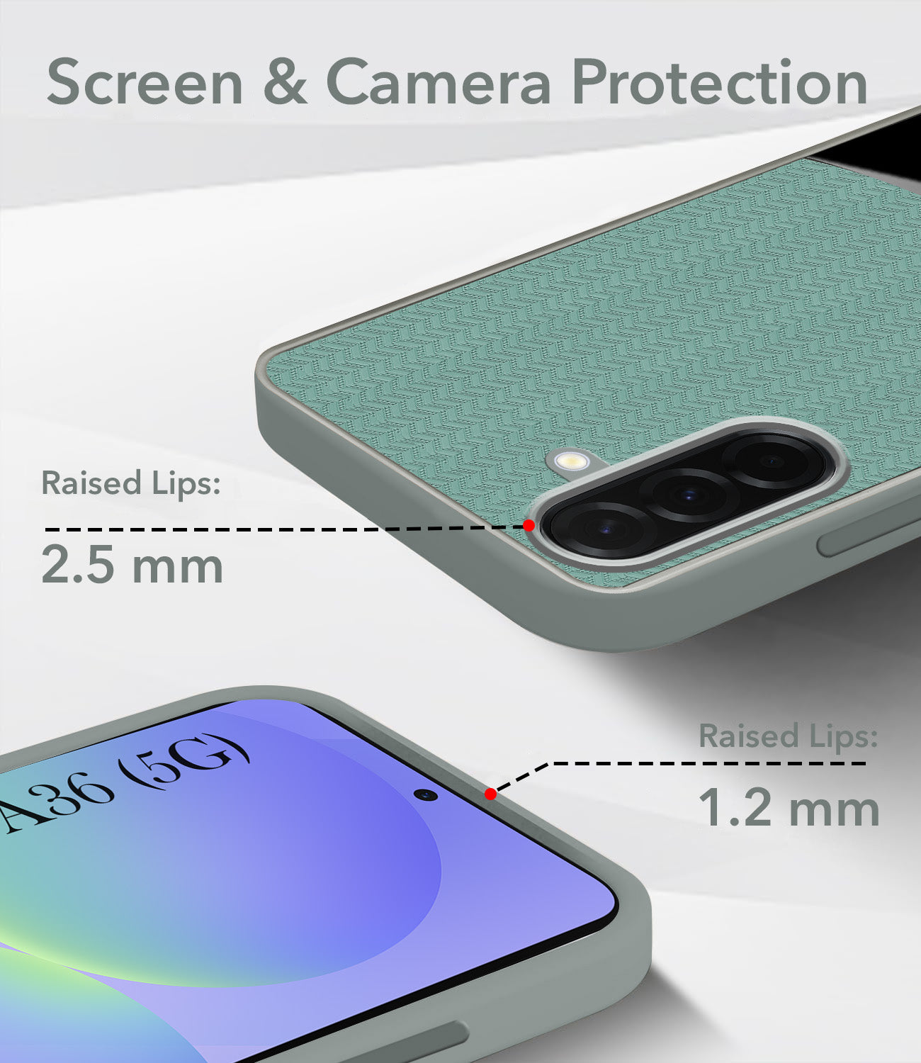 For Samsung Galaxy A36 5G Silicone Finish Back Cover Case (Premium Minimalist Professional Feel | Camera Protection Bump)