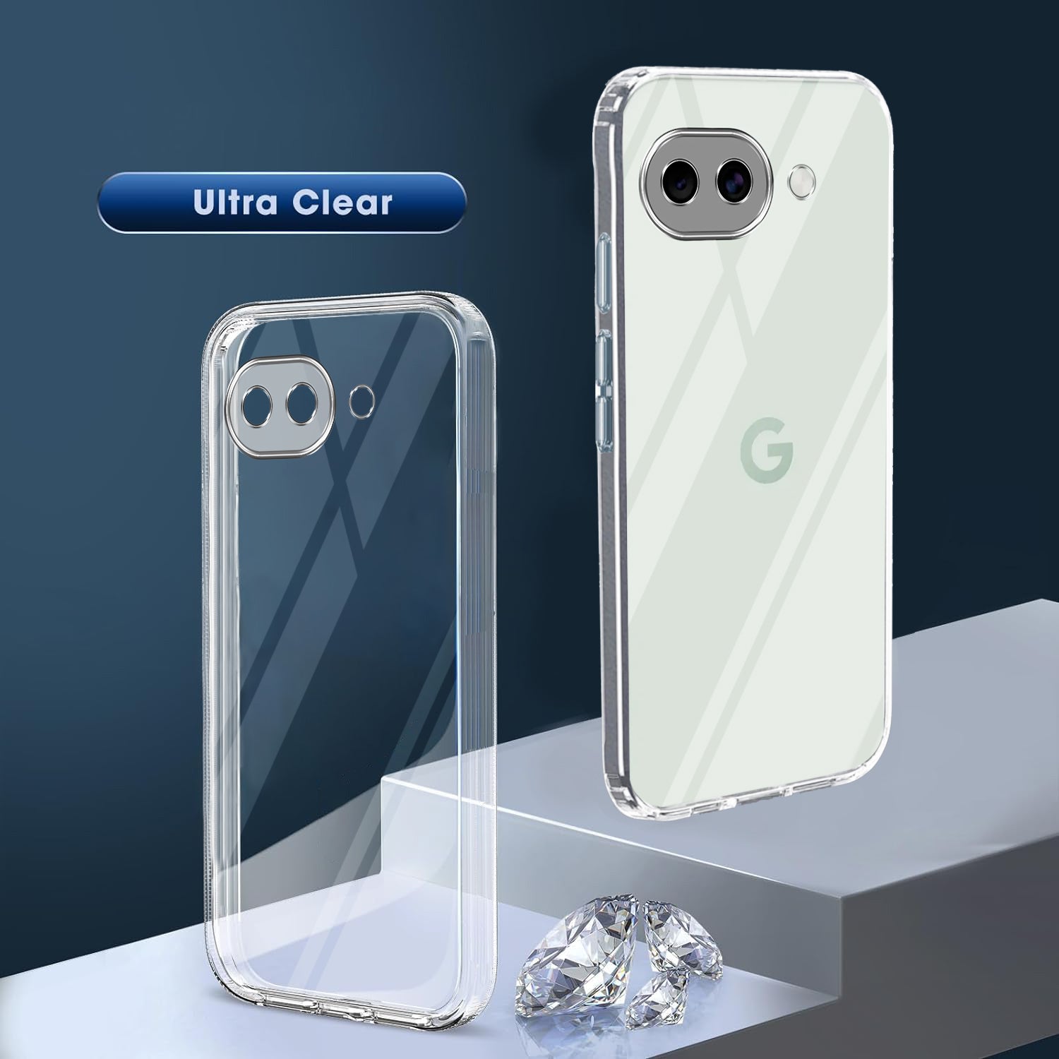 For Google Pixel 10a Back Cover Case Silicone (Clear Shockproof Case with Camera Protection | Soft and Flexible | Transparent)