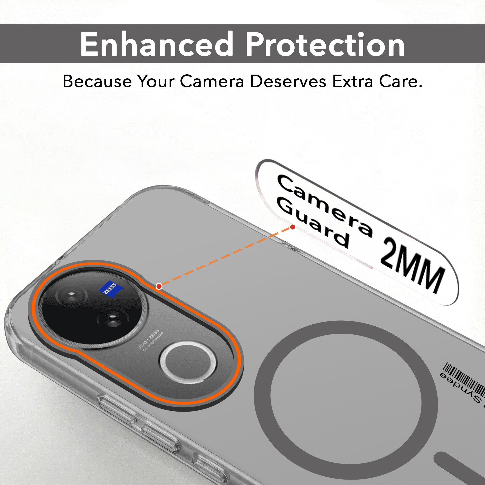 For Vivo V50 | Vivo V50e Back Cover Case (Soft Touch | Camera Bump Protection | MagSafe Compatible | Matte Finish)