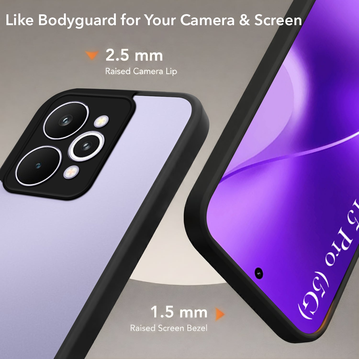 For Realme 15 Pro Back Cover Case (Built-in Stand | Lifetime Anti Yellow | Kickstand Shockproof | Camera Protection | MagSafe Compatible)