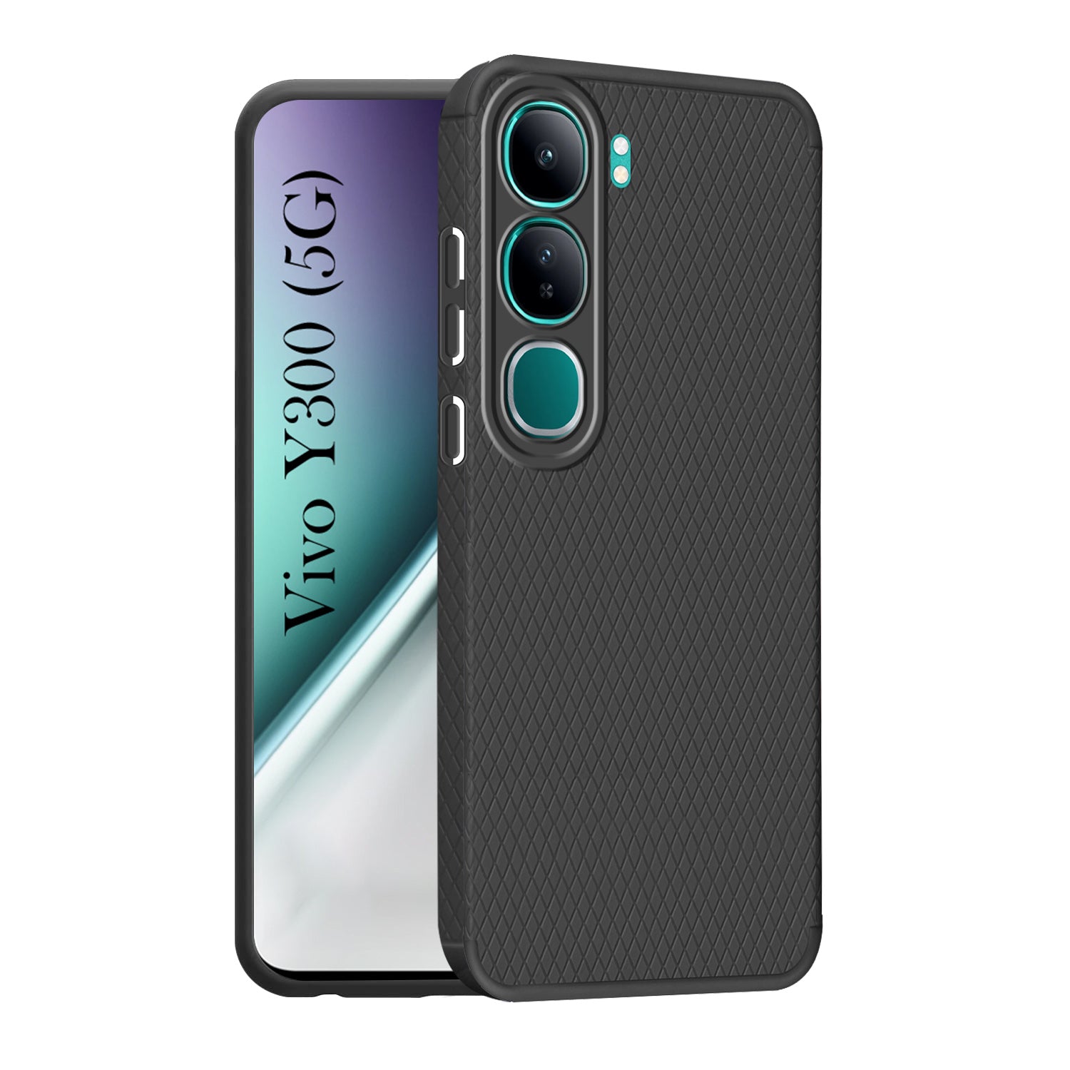For Vivo Y300 Back Cover Case (Liquid Silicone | Side Grip | Camera Protection)