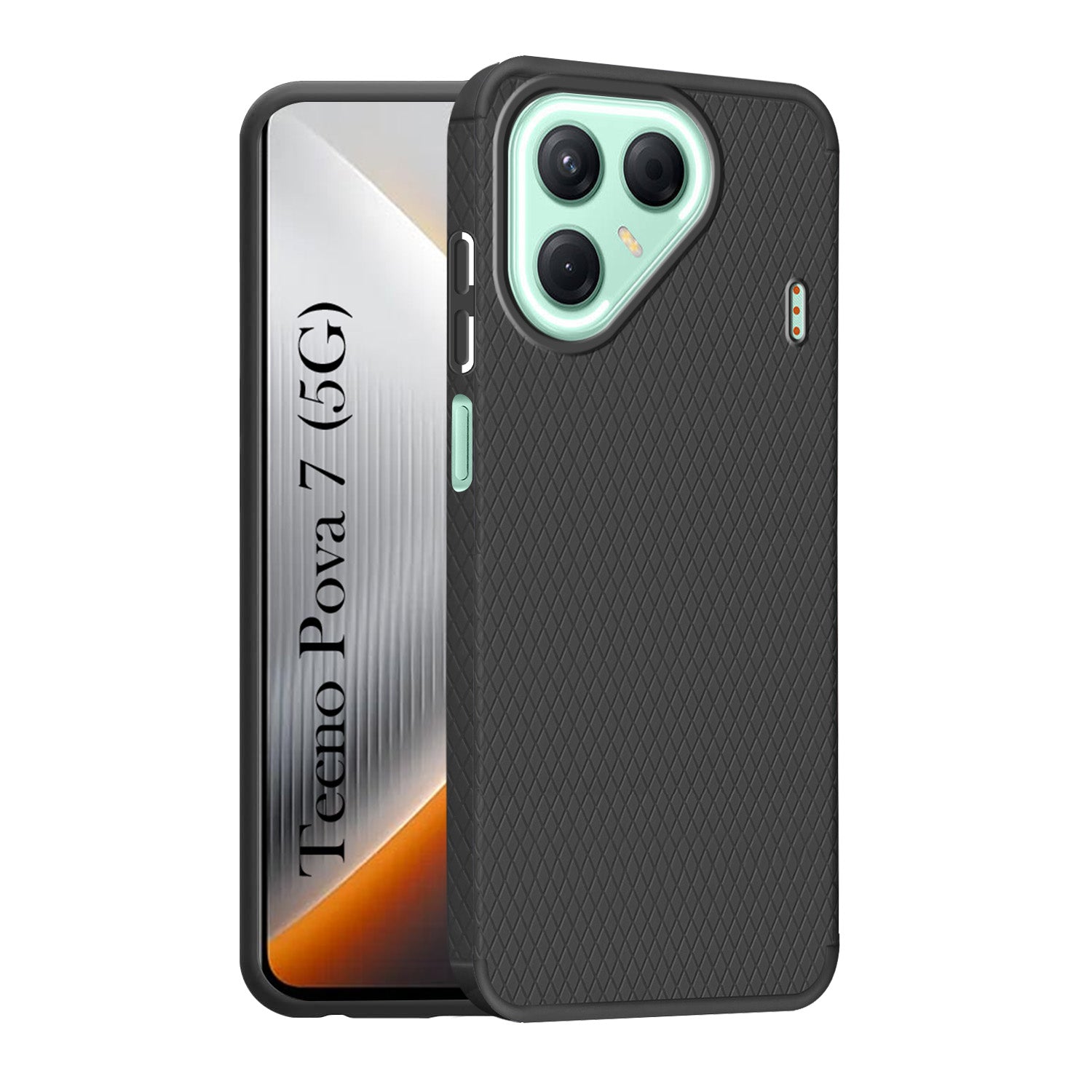 For Tecno Pova 7 5G Back Cover Case (Liquid Silicone | Side Grip | Camera Protection)