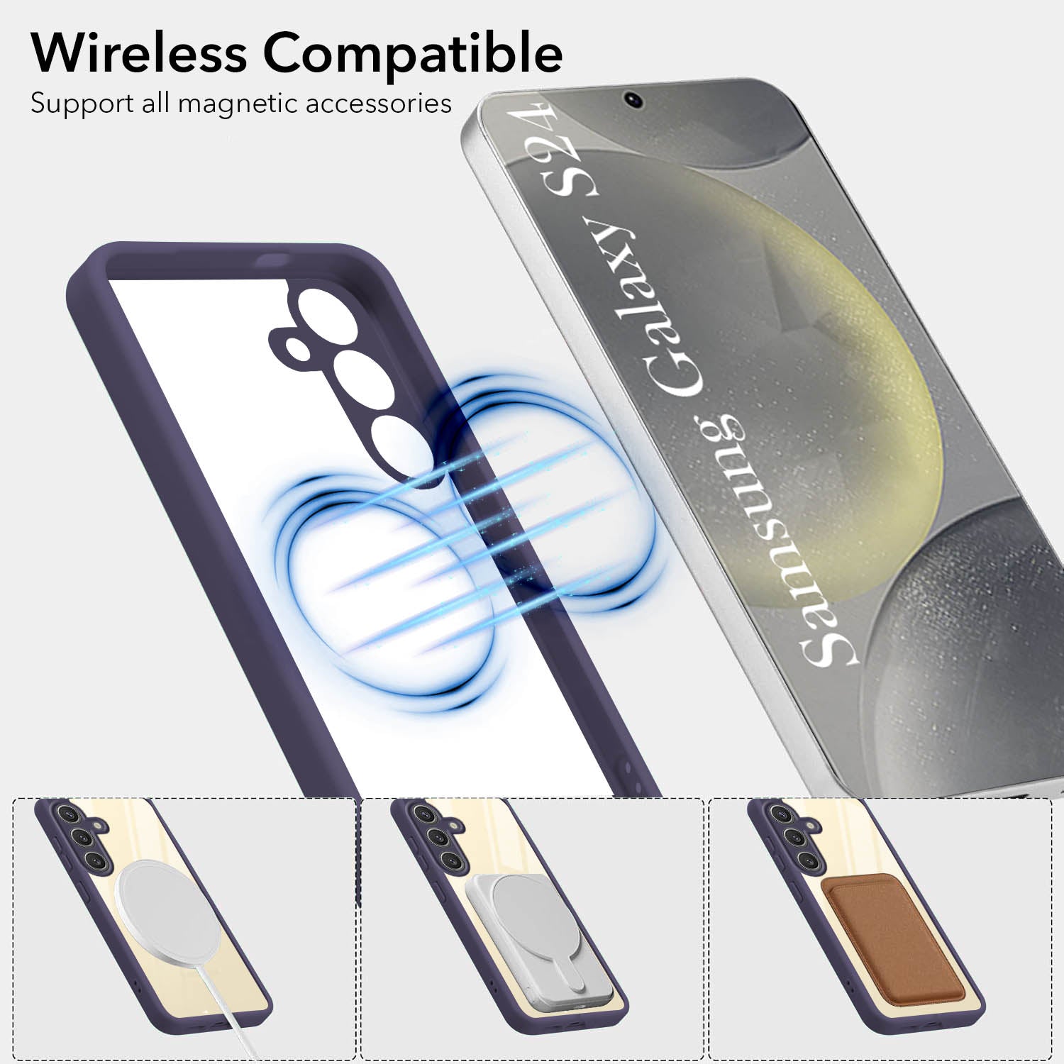 For Samsung Galaxy S24 Back Cover Case (Lifetime Anti Yellow | Anti Scratch | Crystal Clear Shockproof)