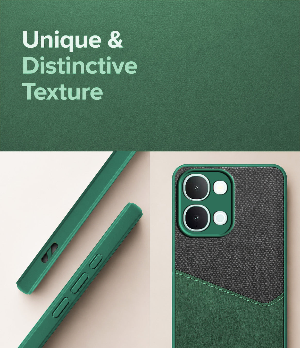 For Vivo iQOO Z11x Back Cover Case (Dual PU Leather Stitch | Professional Minimalist | Soft and Flexible)