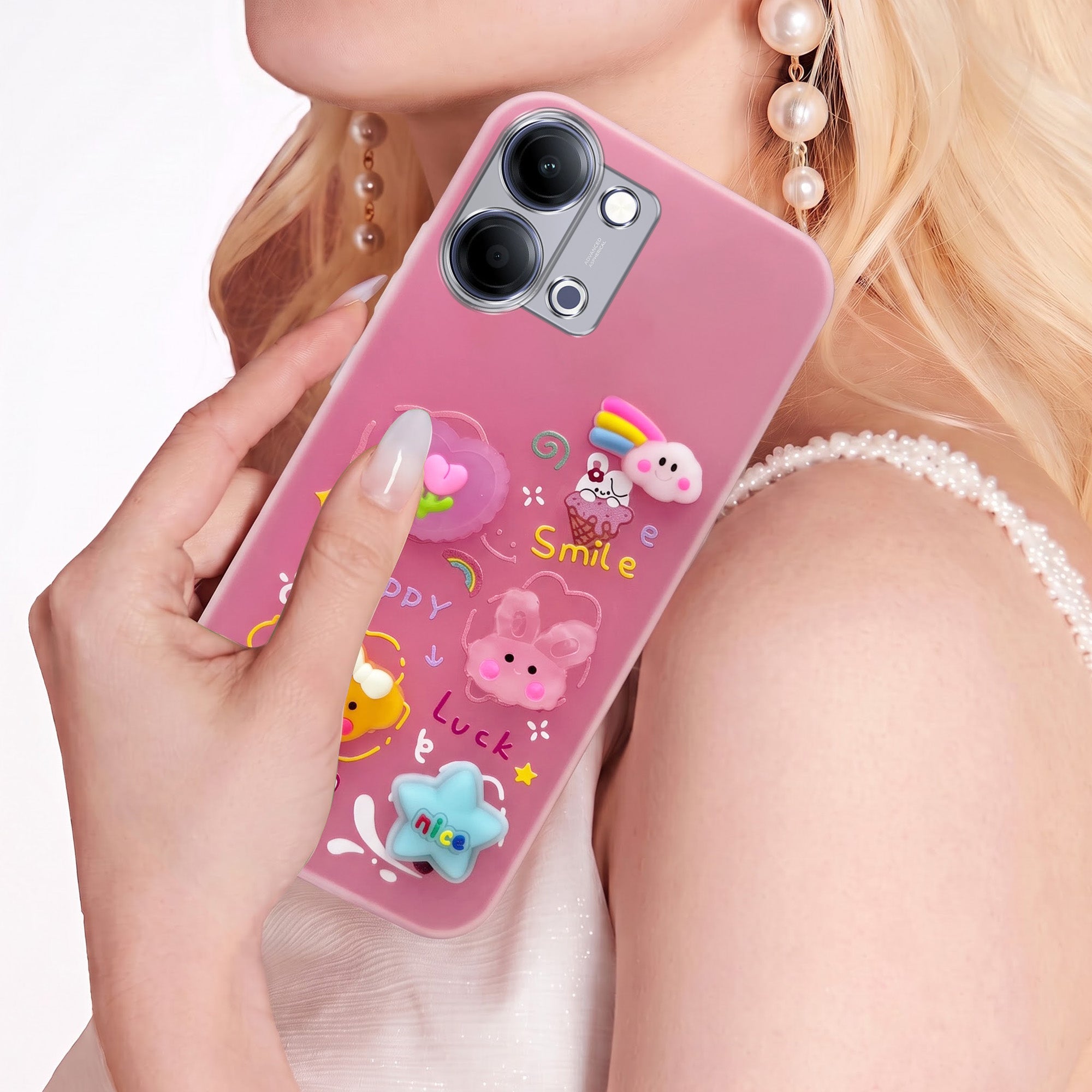 For Vivo iQOO Z11 Lite Back Cover Case (3D Cute Cartoons | Hard Back Side Soft | Matte Premium Finish | HD Printing)
