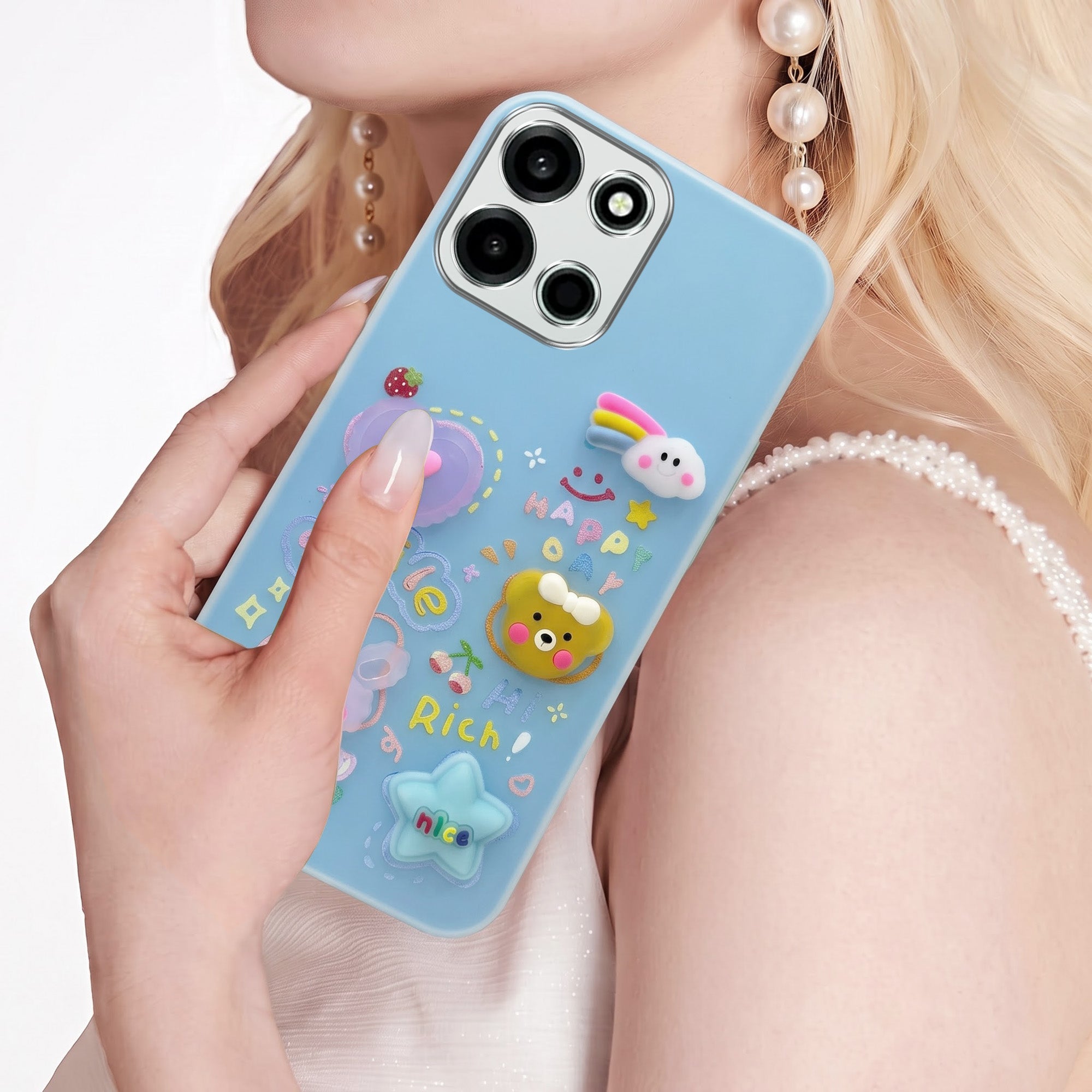 For OnePlus Nord 6 Back Cover Case (3D Cute Cartoons | Hard Back Side Soft | Matte Premium Finish | HD Printing)