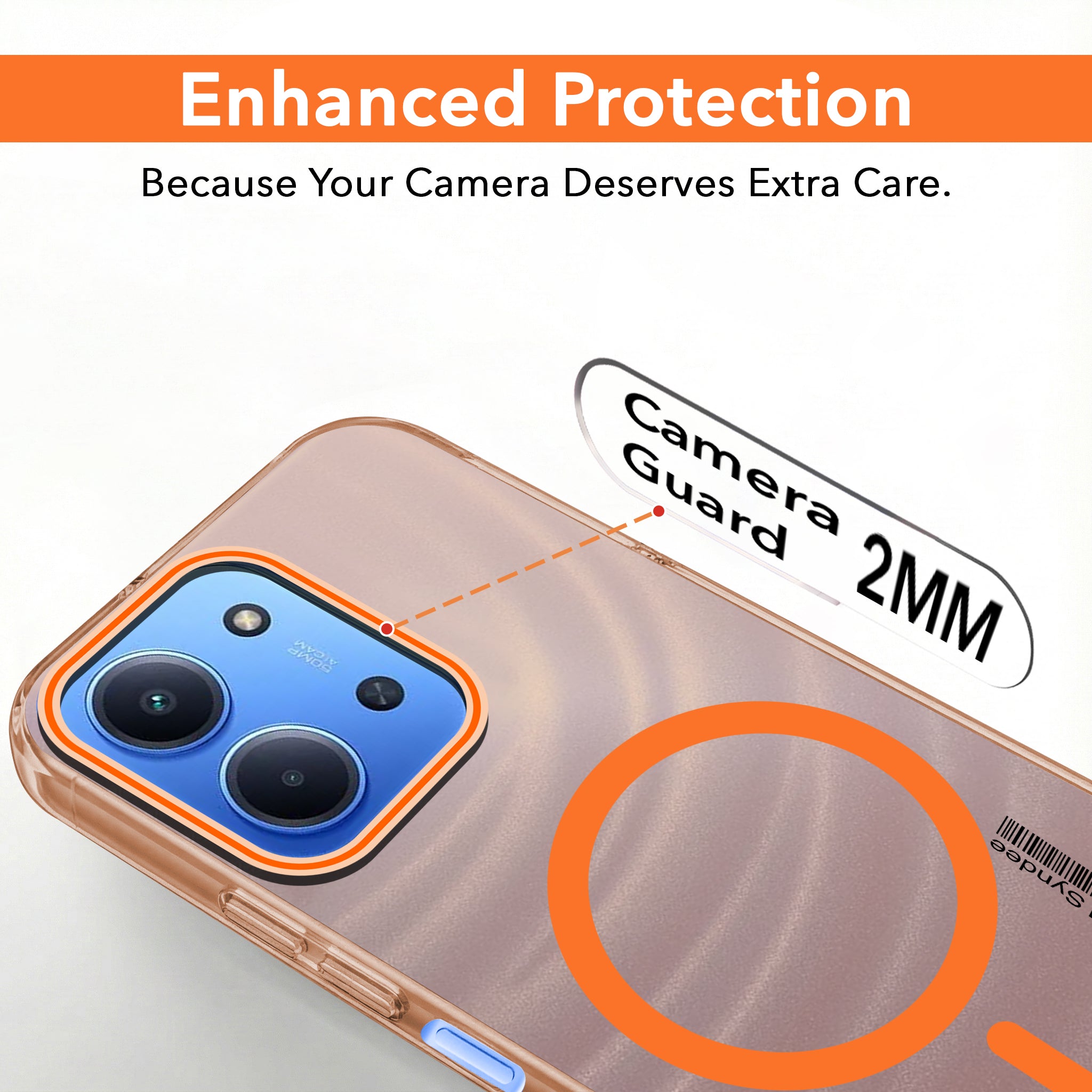 For Redmi 15C Back Cover Case (Soft Touch | Camera Bump Protection | MagSafe Compatible | Matte Finish)