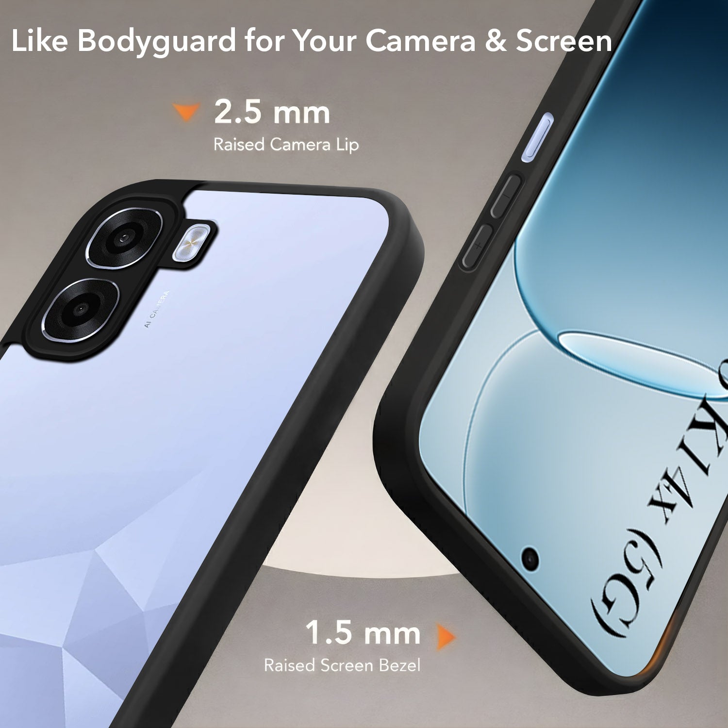 For Oppo K14x 5G Back Cover Case (Built-in Stand | Lifetime Anti Yellow | Kickstand Shockproof | Camera Protection | MagSafe Compatible)