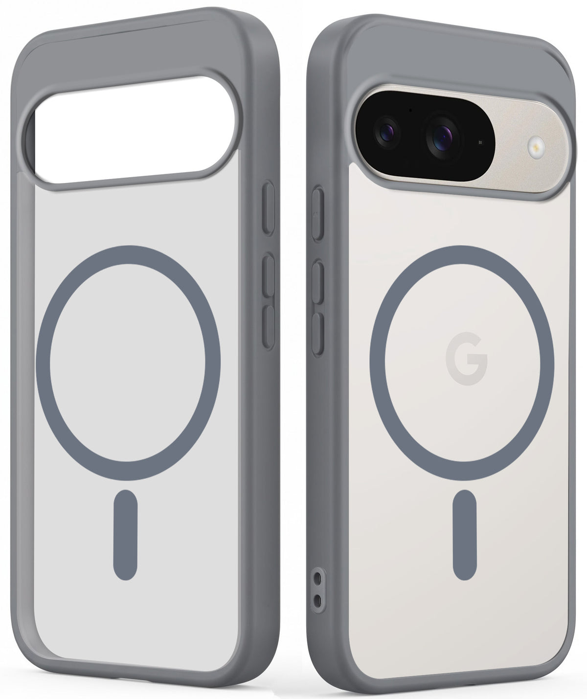 For Google Pixel 9 Matte Finish Back Case Cover (MagSafe Compatible | Translucent Soft Touch | Slim and Unbreakable)