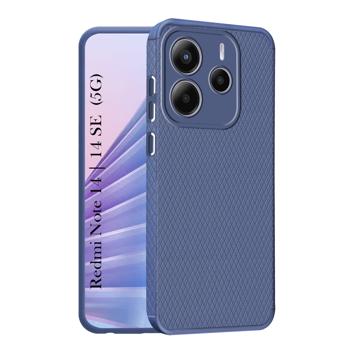 For Redmi Note 14 | Redmi Note 14 SE Back Cover Case (Liquid Silicone | Side Grip | Camera Protection)