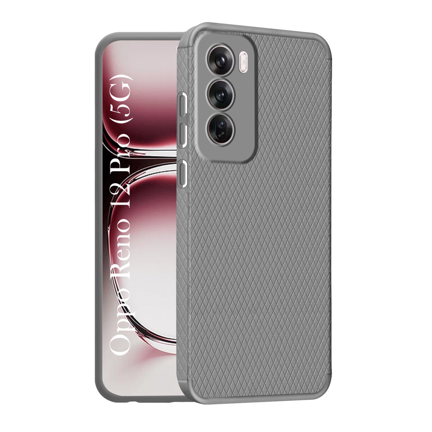 For Oppo Reno12 Pro 5G | Oppo Reno 12 Pro 5G Back Cover Case (Liquid Silicone | Side Grip | Camera Protection)