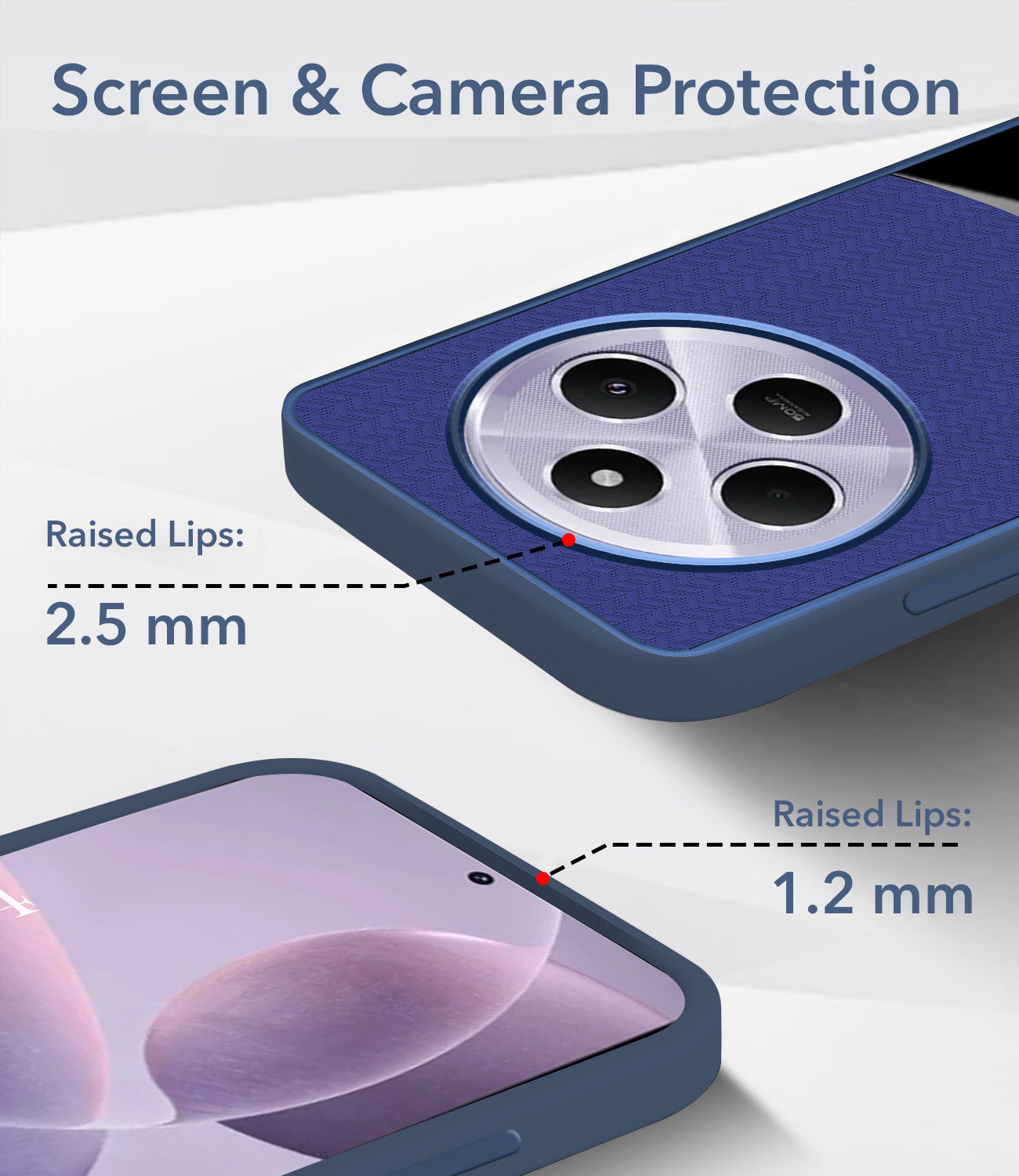 For Redmi A4 5G | Xiaomi Redmi 14C Silicone Finish Back Cover Case (Premium Minimalist Professional Feel | Camera Protection Bump)