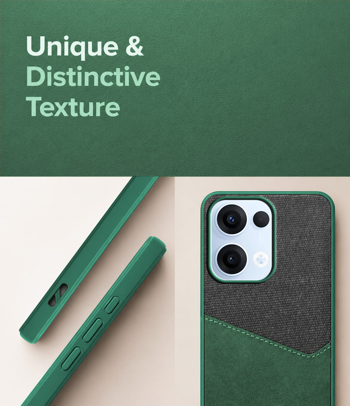 For Oppo Reno13 | Oppo Reno 13 Back Cover Case (Dual PU Leather Stitch | Professional Minimalist | Soft and Flexible)
