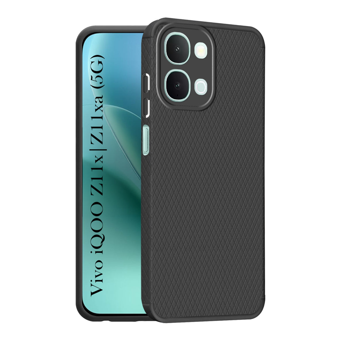 For iQOO Z11x | iQOO Z11xa Back Cover Case Liquid Silicone (Camera Protection | Side Grip Texture | Soft and Flexible)