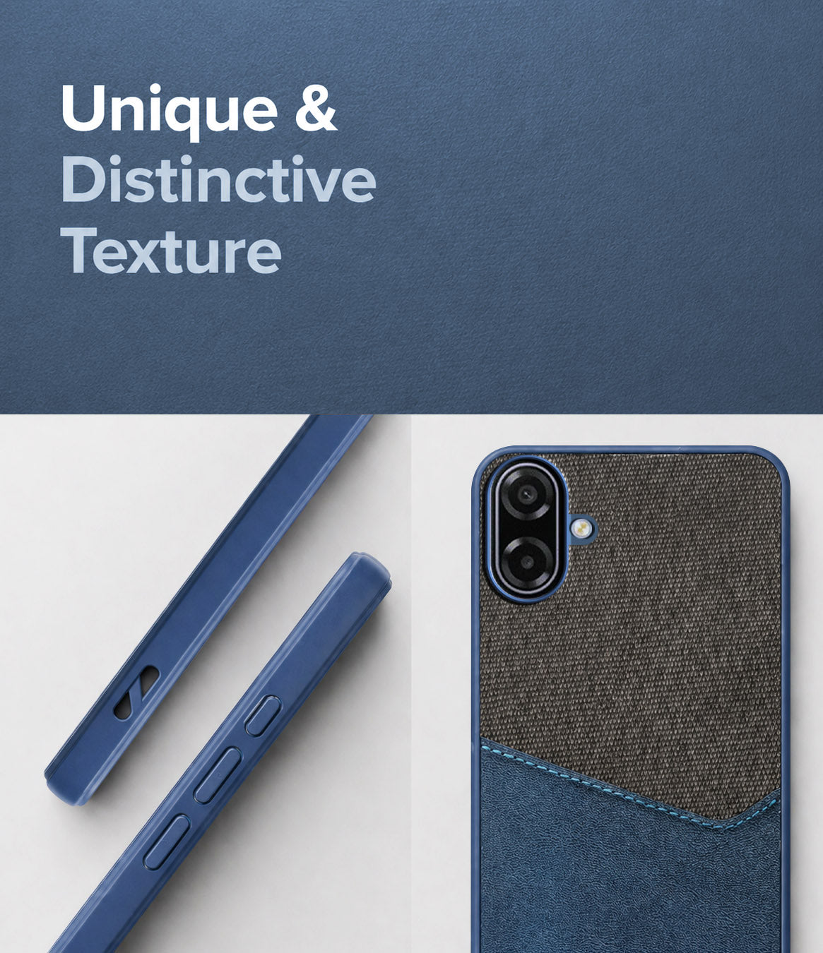 For Samsung Galaxy M17e Back Cover Case (Dual PU Leather Stitch | Professional Minimalist | Soft and Flexible)