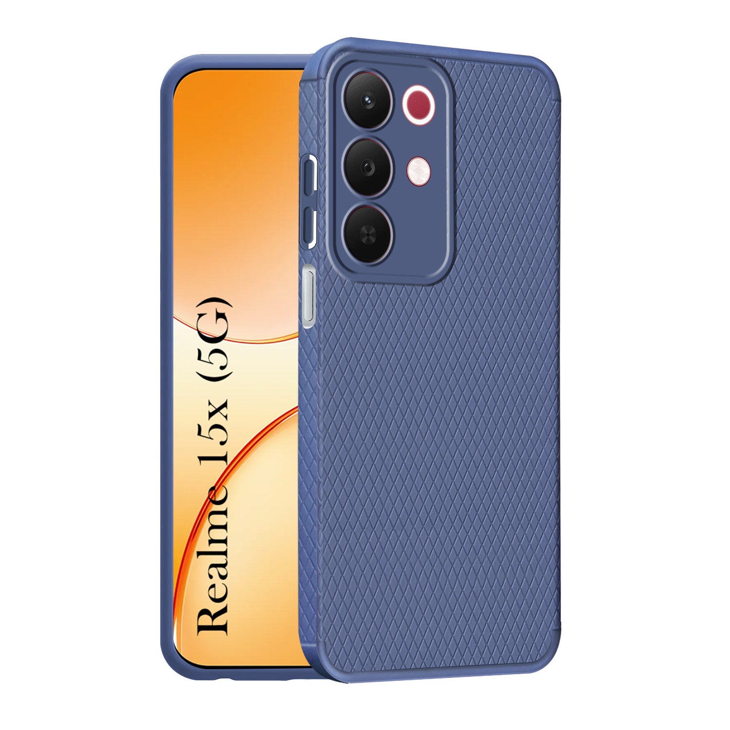 For Realme 15X Back Cover Case Liquid Silicone (Camera Protection | Side Grip Texture | Soft and Flexible)