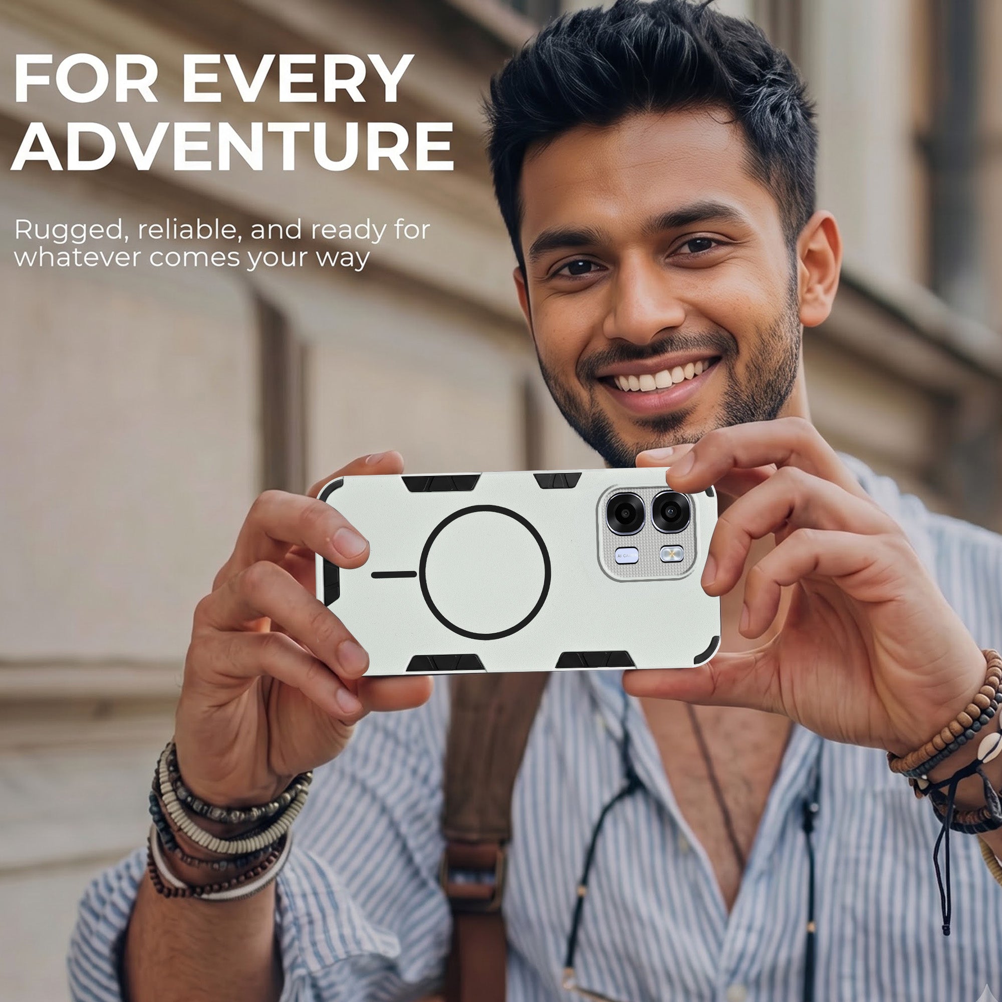 For Oppo K14x 5G Back Cover Case (Slim Hybrid Armor | Shockproof Camera Protection | Rugged Dual Layer)