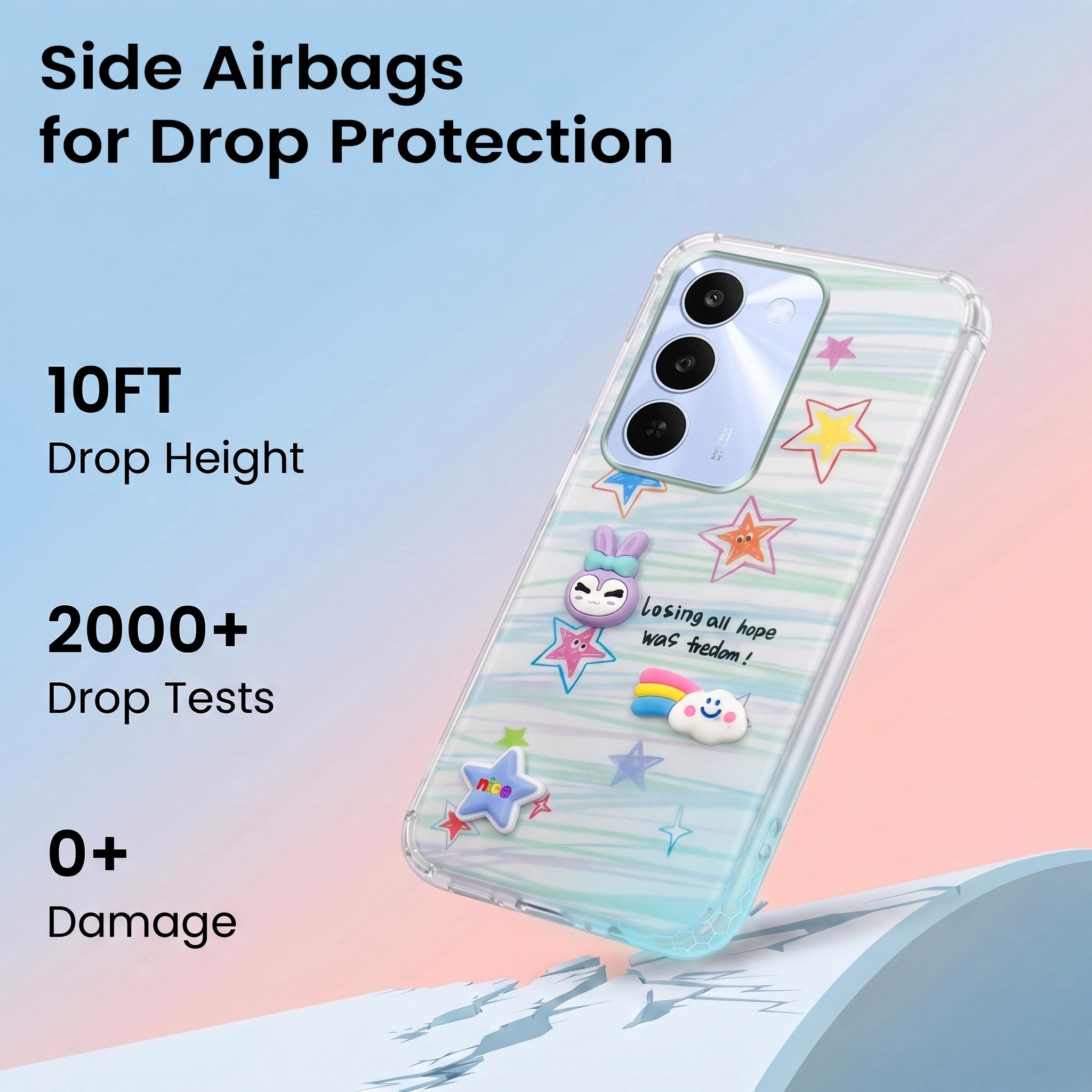 For Realme C83 5G Back Cover Case (3D Cute Cartoons | Hard Back Side Soft | Matte Premium Finish | HD Printing)