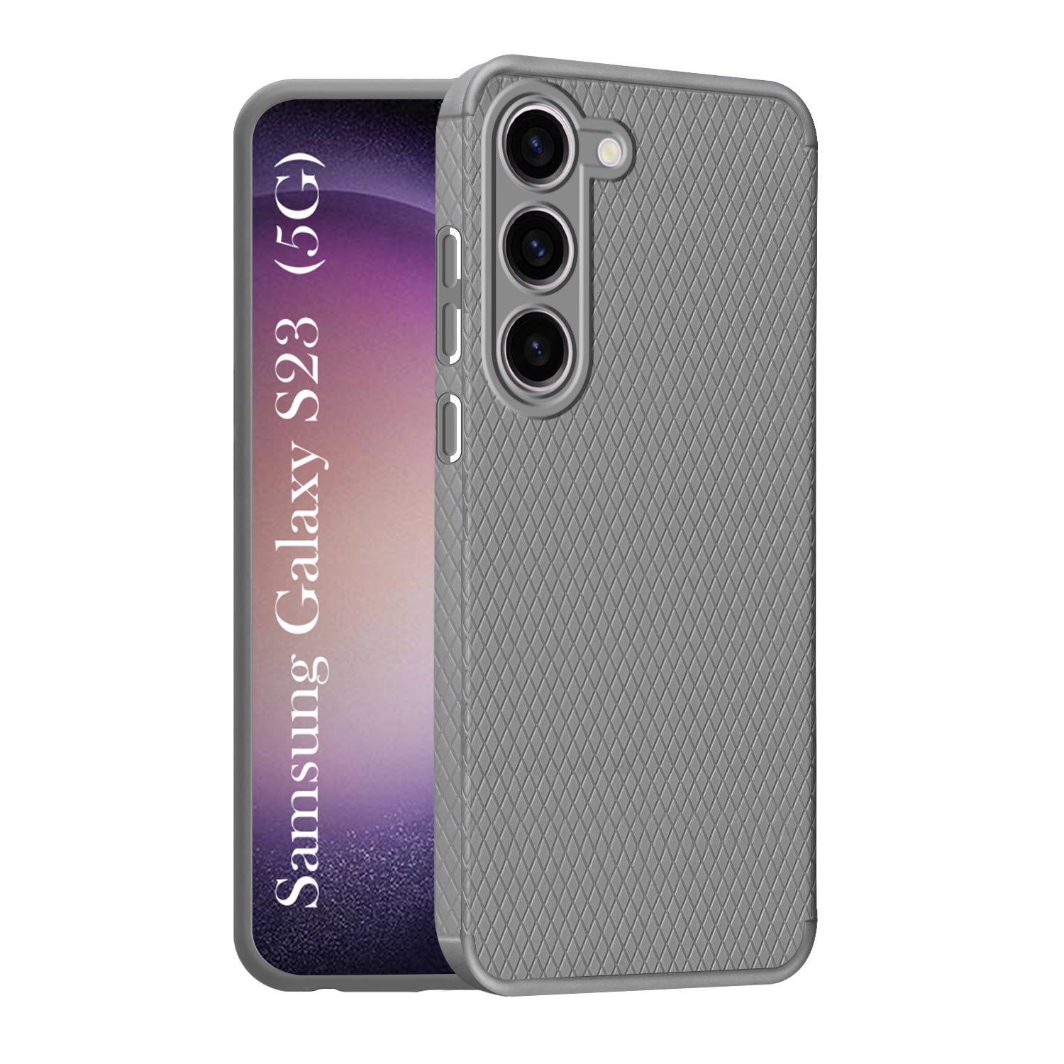 For Samsung Galaxy S23 5G Back Cover Case (Liquid Silicone | Side Grip | Camera Protection)