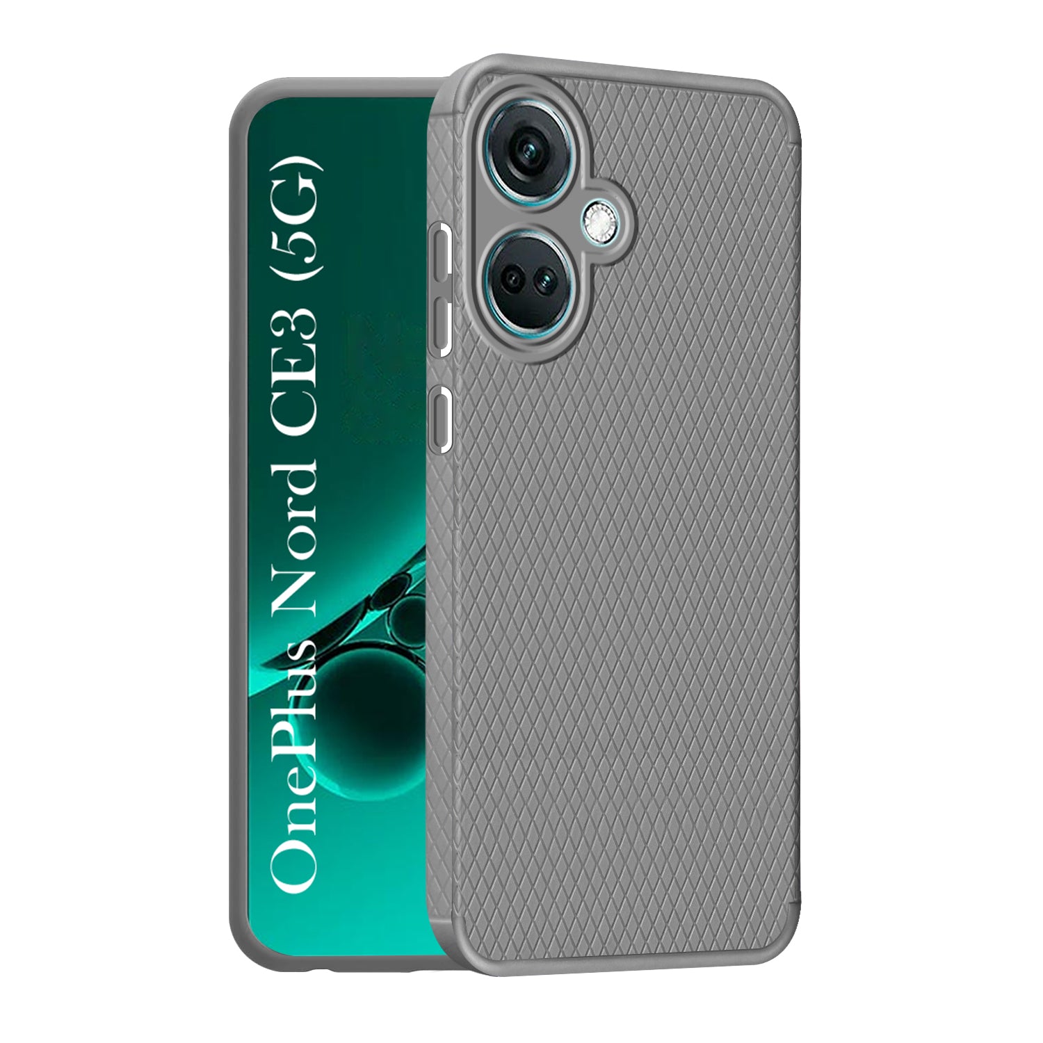 For Oneplus Nord CE 3 Back Case Cover (Liquid Silicone |  Camera Protection | Side Grip)
