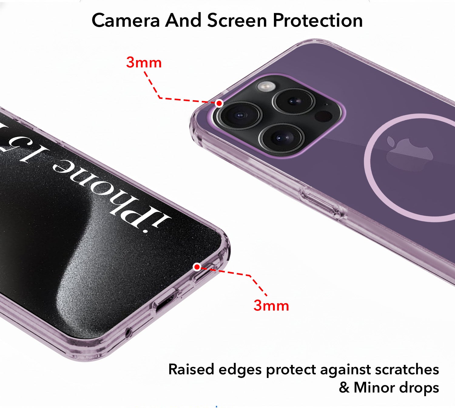 For Apple iPhone 15 Pro Back Cover Case Silicone (Slim Paper Thin | Camera Protection Bump | Minimalist Professional | Soft Flexible)