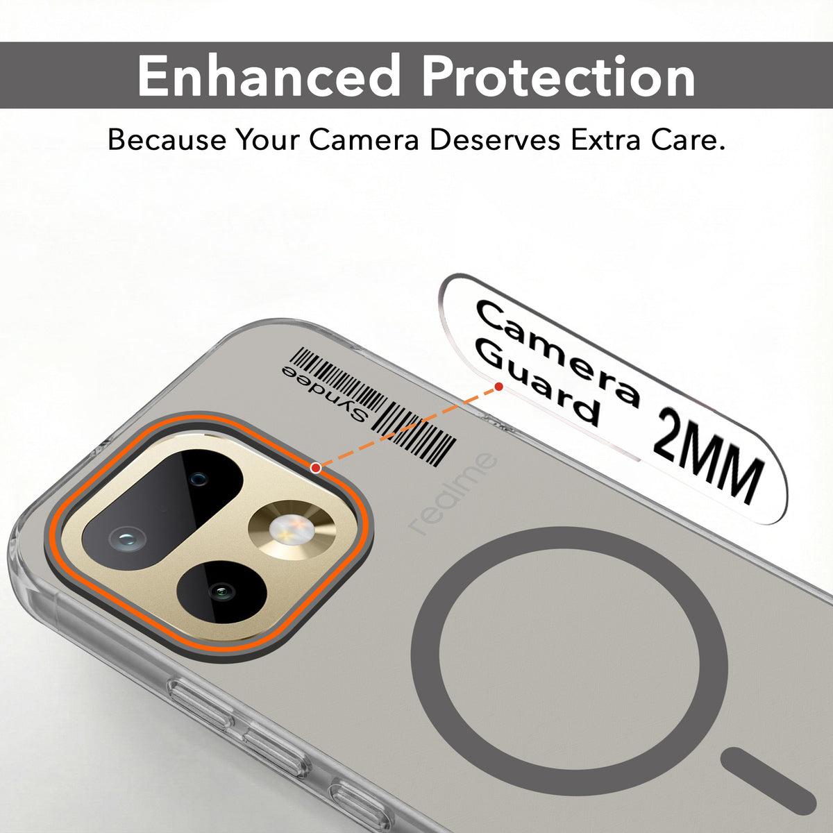 For Realme 16 Pro Back Cover Case (Soft Touch | Camera Bump Protection | MagSafe Compatible | Matte Finish)