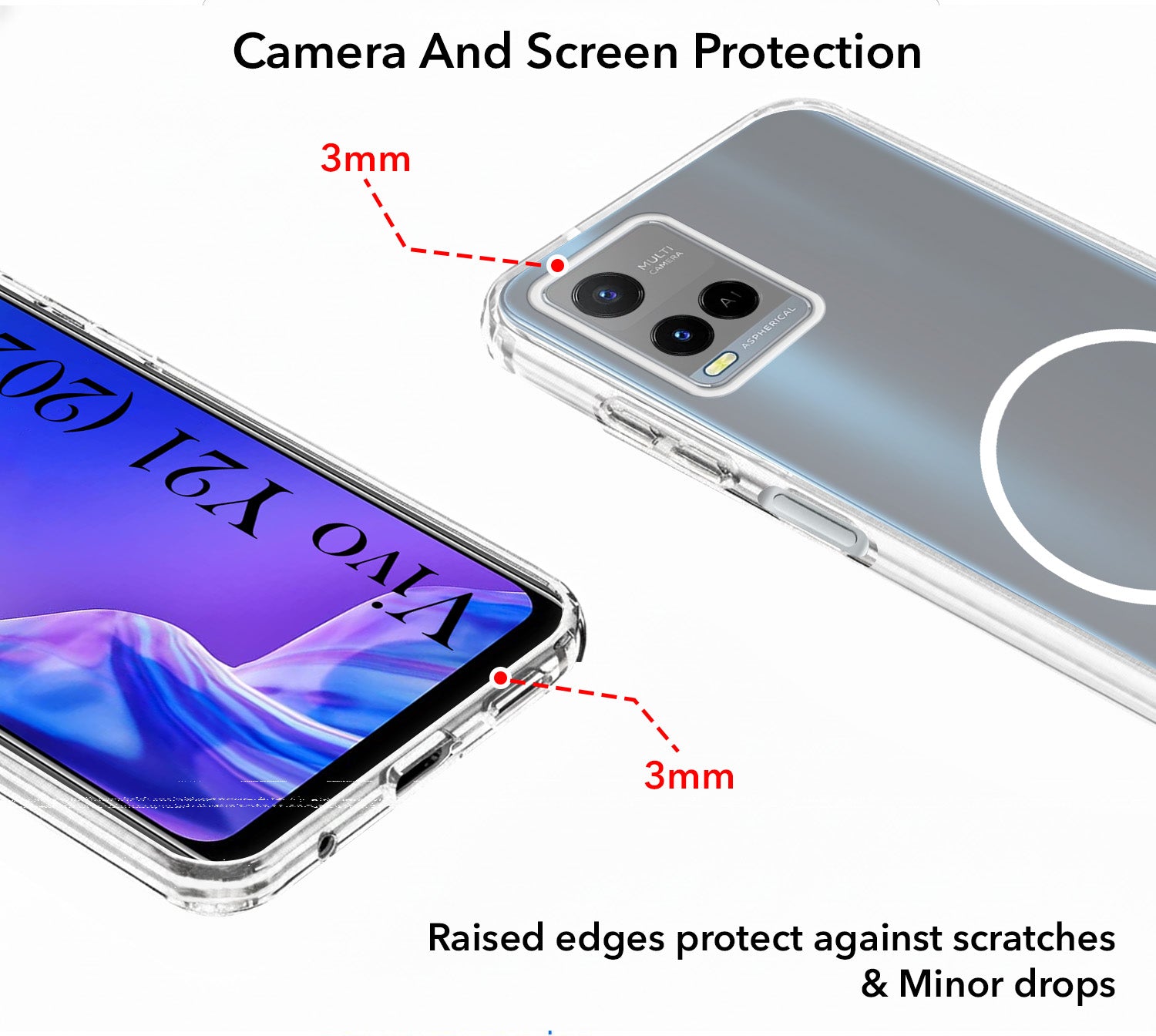 For Vivo Y21 2021 Back Cover Case Silicone (Slim Paper Thin | Camera Protection Bump | Minimalist Professional | Soft Flexible)