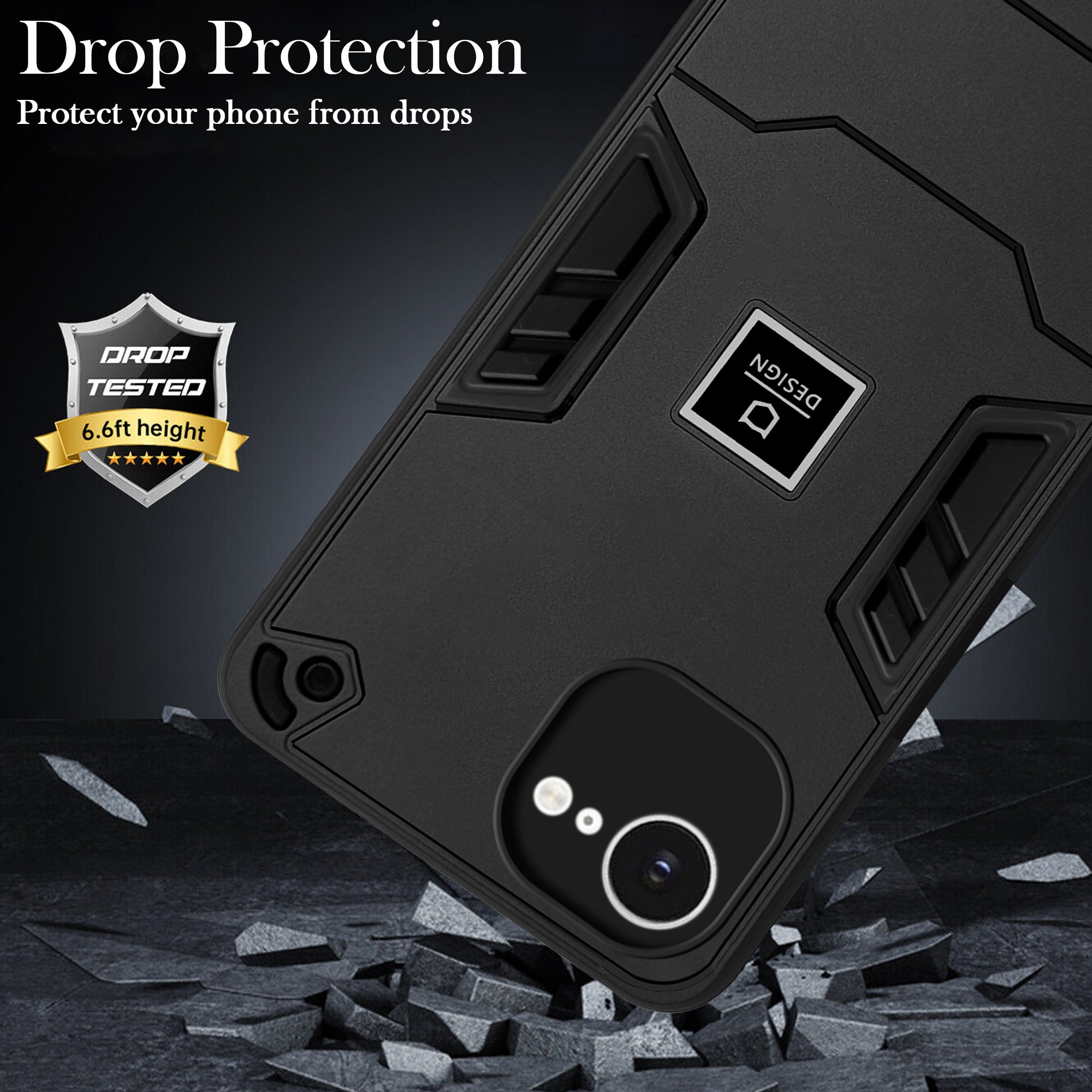 For iPhone 16e | iPhone 17e Back Cover Case (Hybrid Armor | Slim Dual Layer | Shockproof Lightweight)