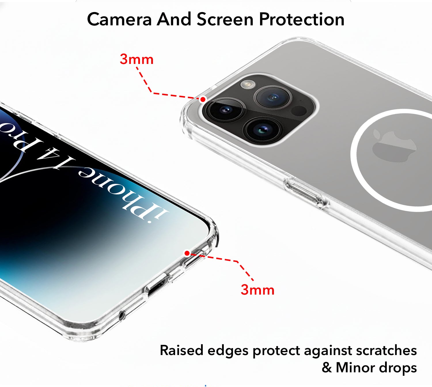 For Apple iPhone 14 Pro Max Back Cover Case Silicone (Slim Paper Thin | Camera Protection Bump | Minimalist Professional | Soft Flexible) "