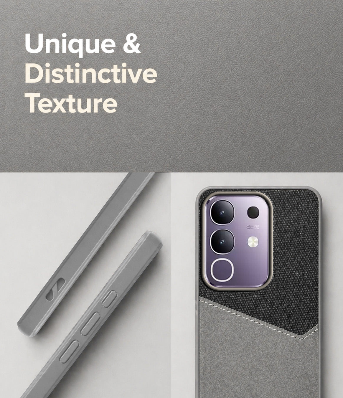 For Vivo T4x | Vivo Y31 Pro Back Cover Case(Dual PU Leather Stitch | Professional Minimalist | Soft and Flexible)