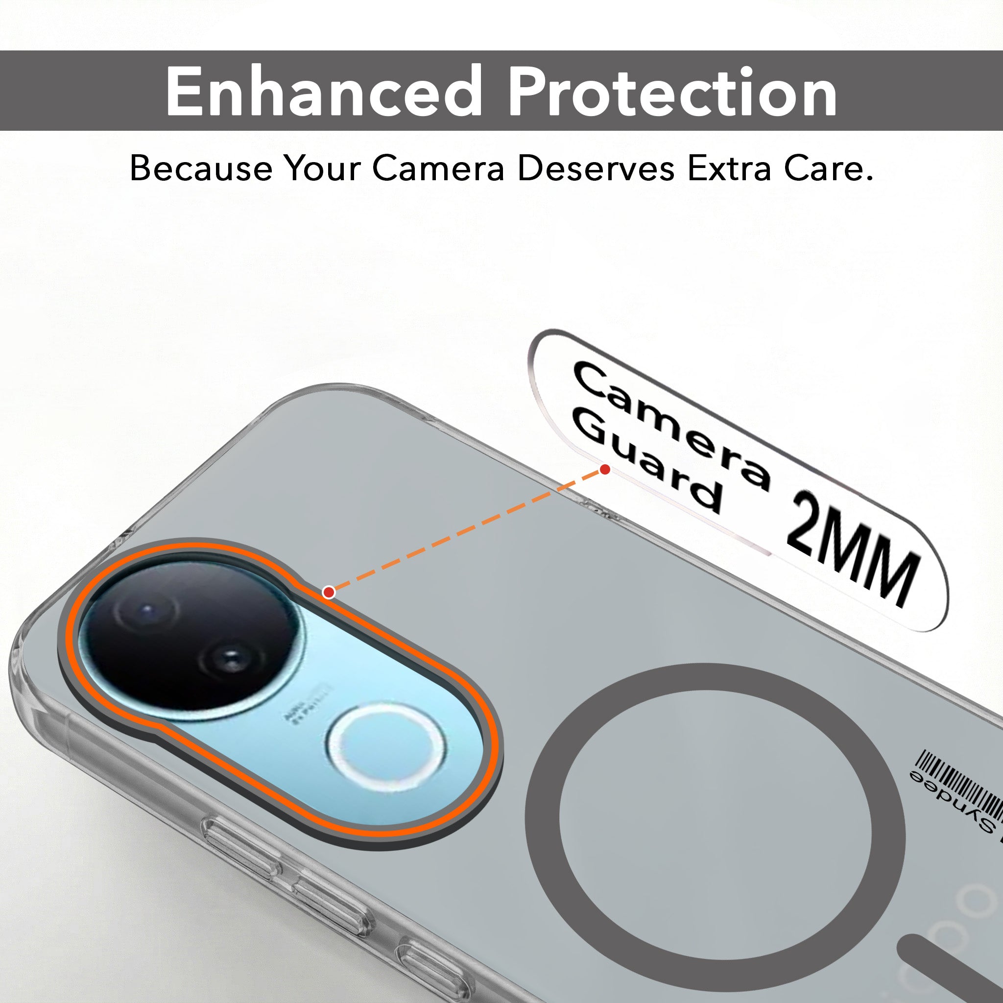 For Vivo iQOO Z10R Back Cover Case (Soft Touch | Camera Bump Protection | MagSafe Compatible | Matte Finish)