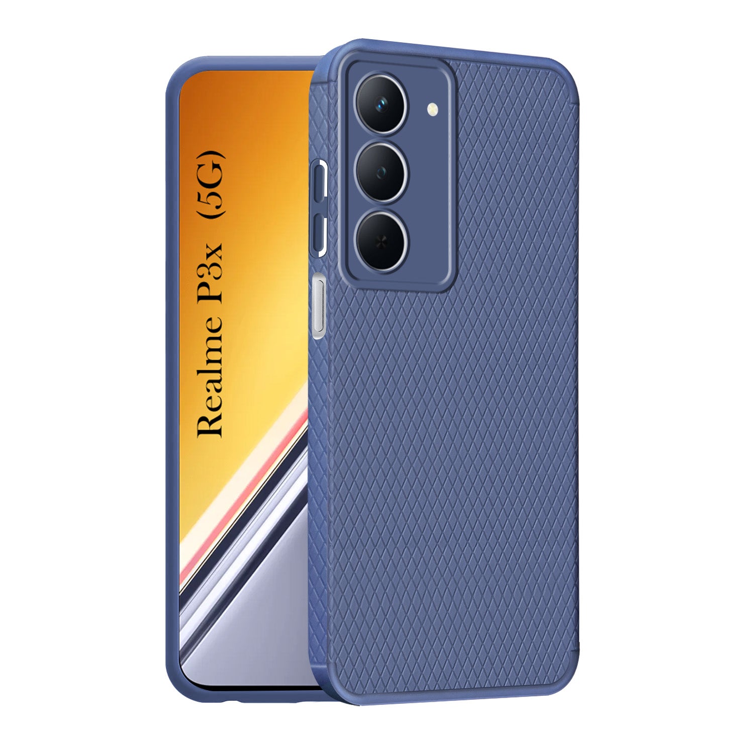For Realme P3x Back Cover Case (Liquid Silicone | Side Grip | Camera Protection)