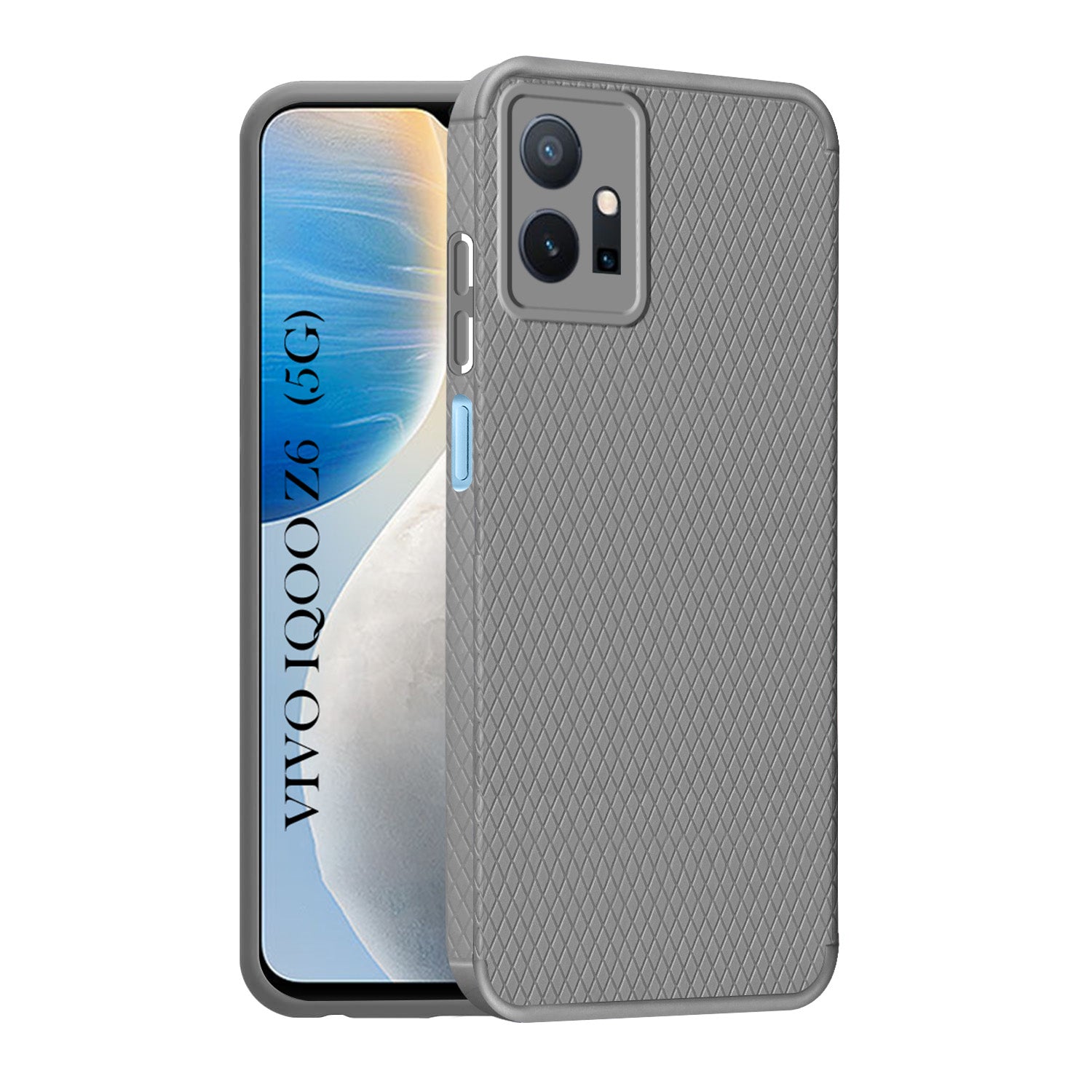 For Vivo iQOO Z6 5G Back Cover Case (Liquid Silicone | Side Grip | Camera Protection)
