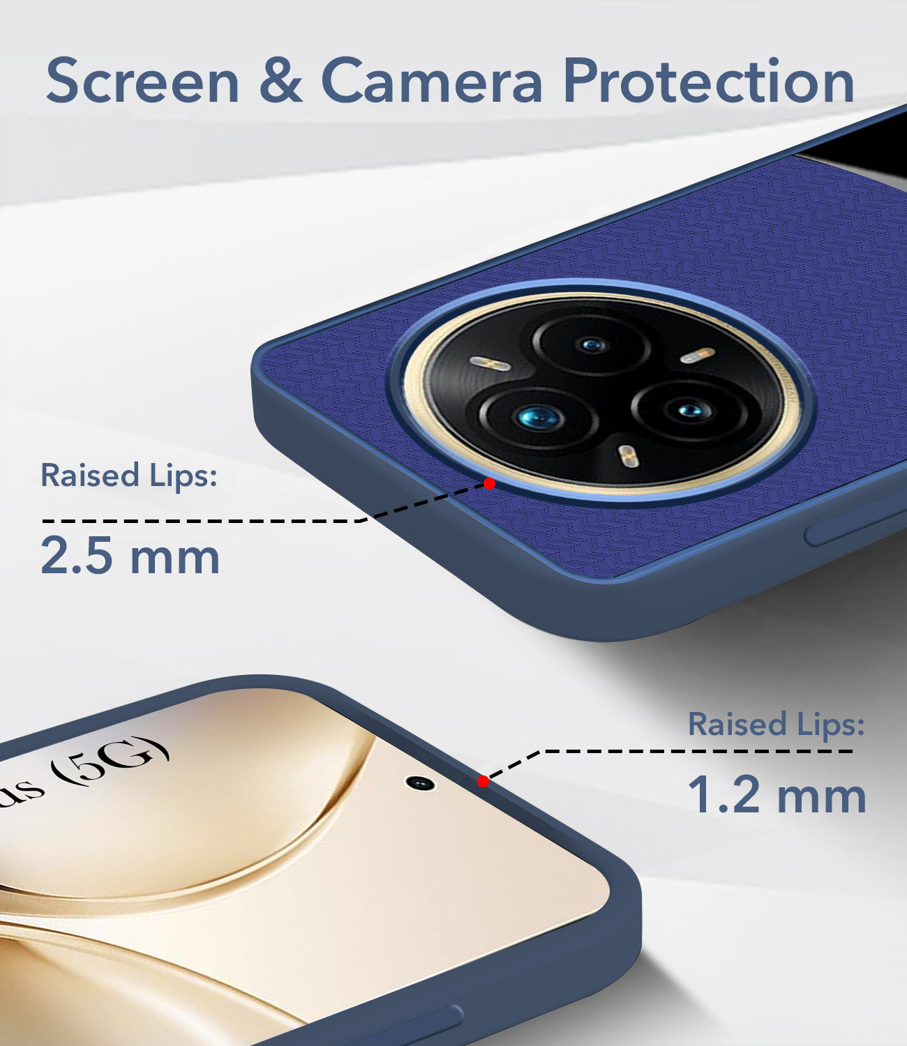 For Realme 14 Pro Plus 5G Silicone Finish Back Cover Case  (Premium Minimalist Professional Feel | Camera Protection Bump)