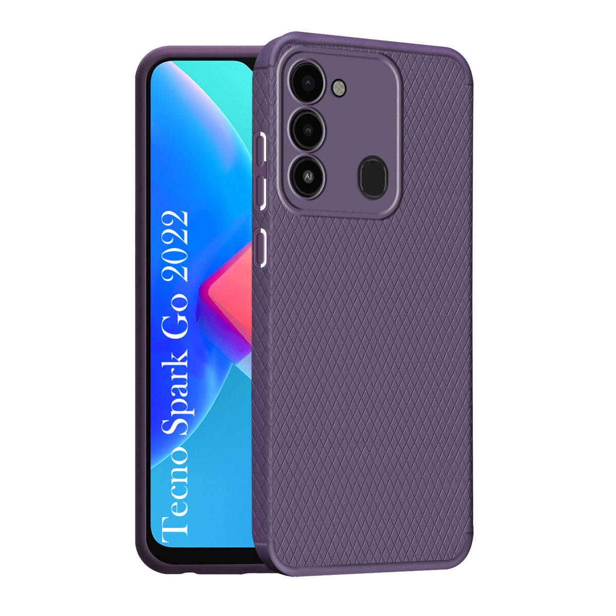 For Tecno Spark Go 2022 Back Cover Case (Liquid Silicone | Side Grip | Camera Protection)