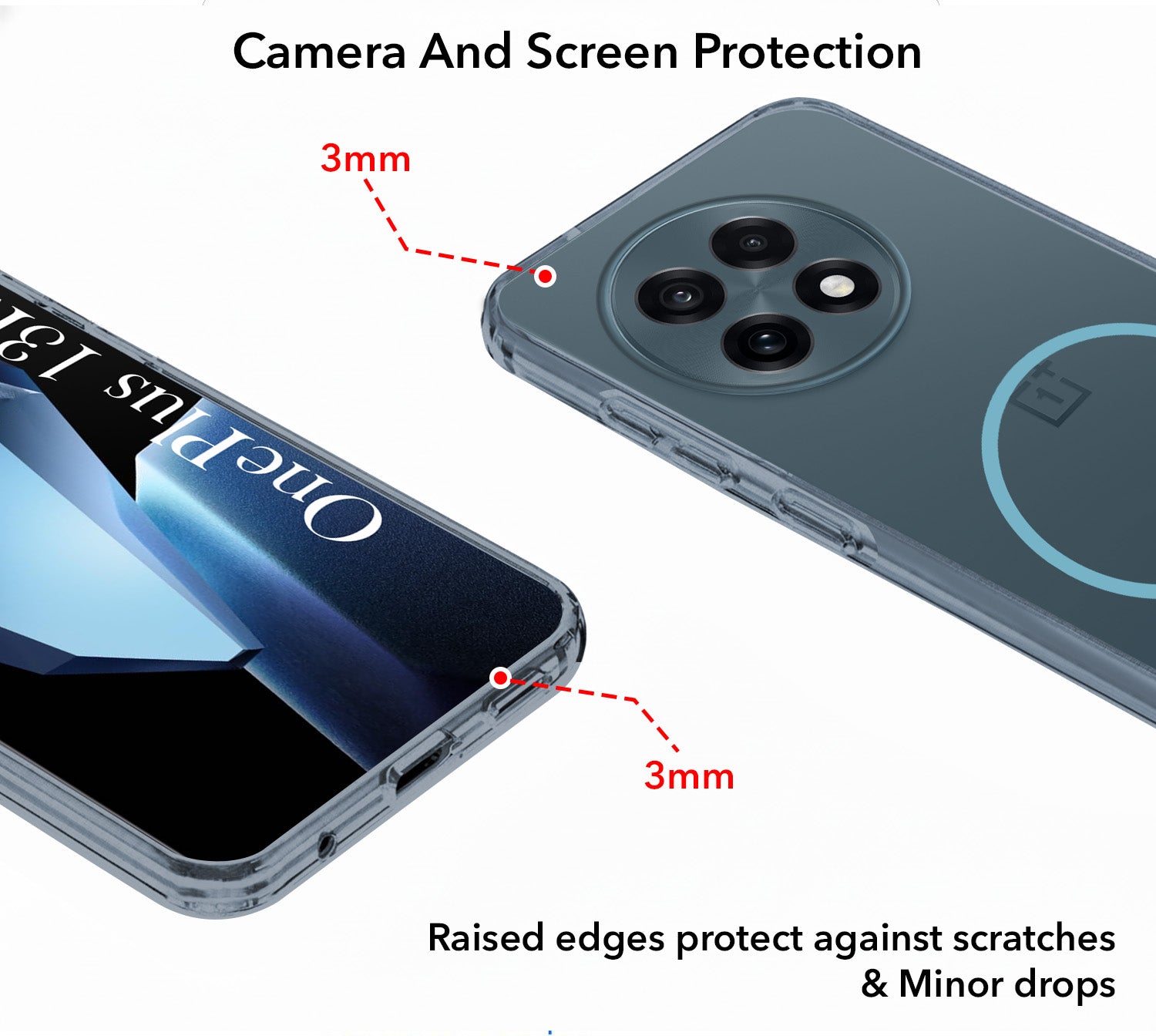 For OnePlus 13R Back Cover Case Silicone (Slim Paper Thin | Camera Protection Bump | Minimalist Professional | Soft Flexible)