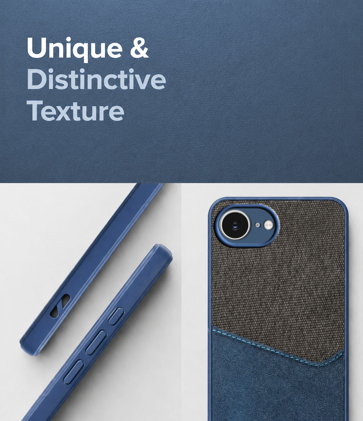 For iPhone 16e | iPhone 17e Back Cover Case  (Dual PU Leather Stitch | Professional Minimalist | Soft and Flexible)