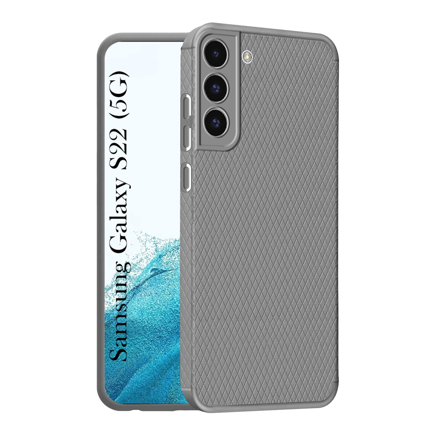 For Samsung Galaxy S22 5G Back Cover Case (Liquid Silicone | Side Grip | Camera Protection)