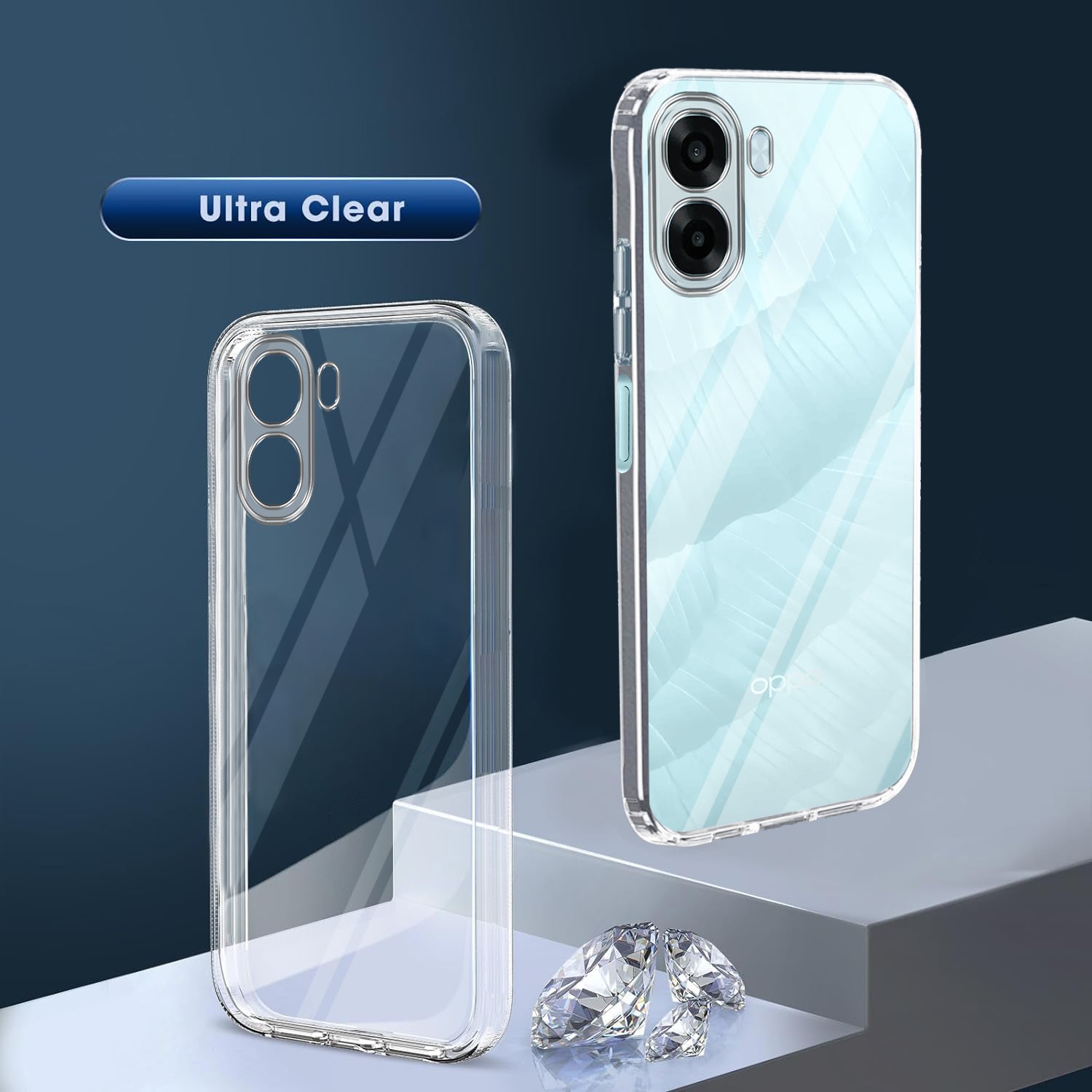 For Oppo A6X | A6s  Back Cover Case Silicone (Clear Shockproof Case with Camera Protection | Soft and Flexible | Transparent)
