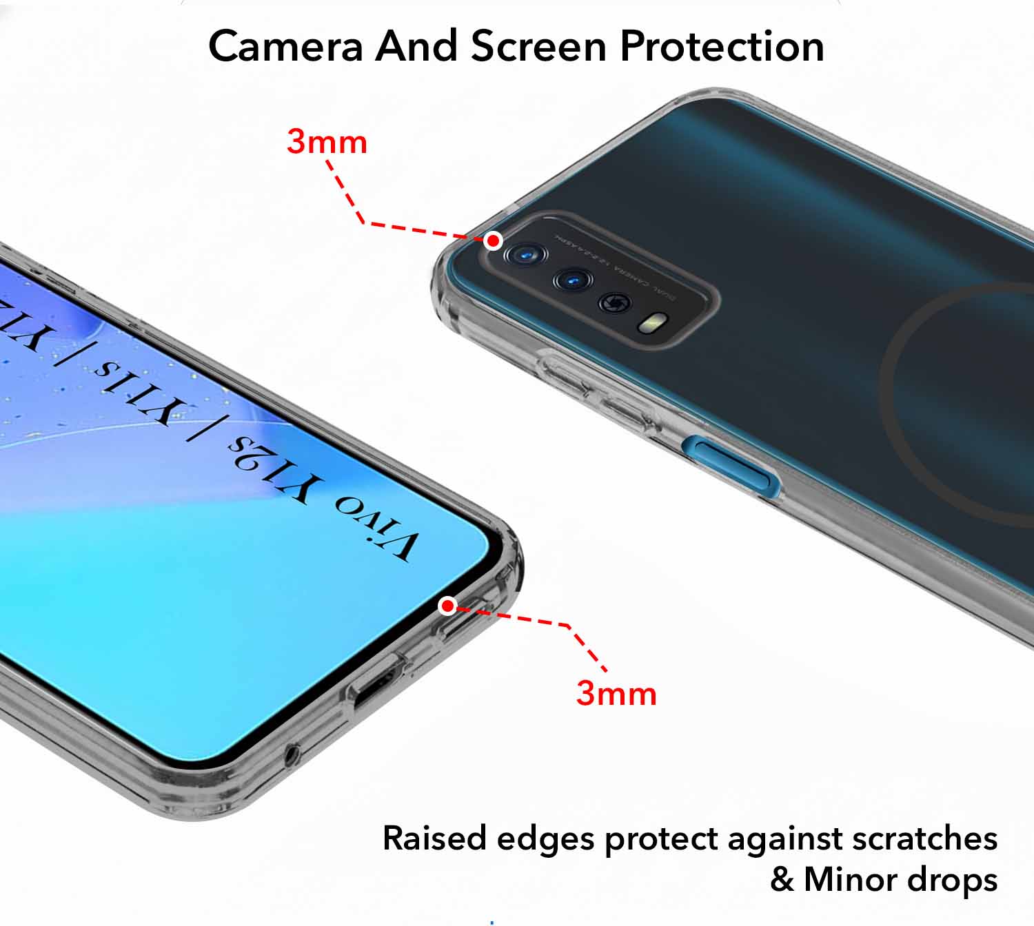 For Vivo Y12s | Y11s | Y12G Back Cover Case Silicone (Slim Paper Thin | Camera Protection Bump | Minimalist Professional | Soft Flexible)