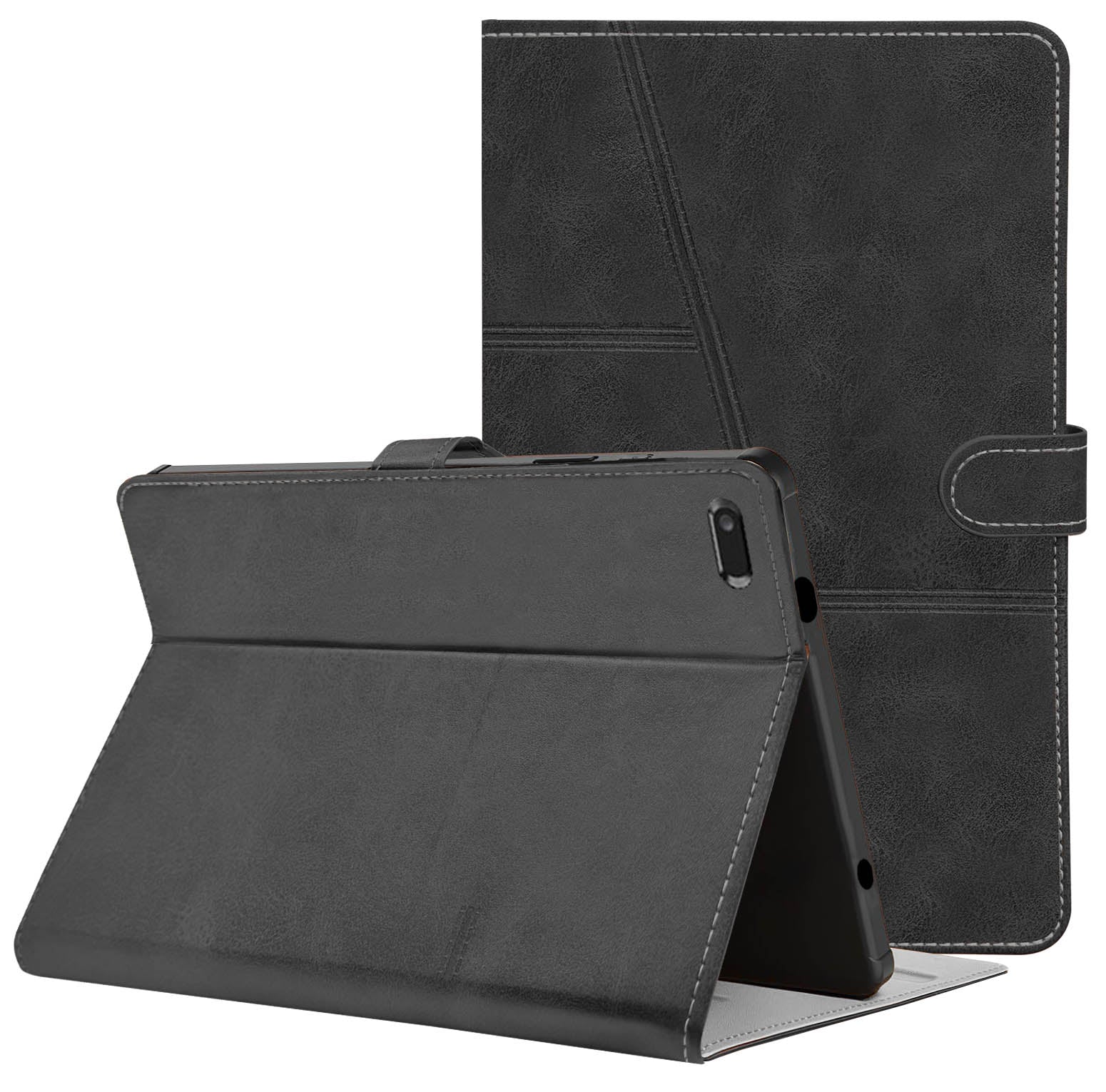 For Flip Cover Folio Case Lenovo Tab 7 Essential (TB-7304I, TB-7304X, TB-7304F) 7 Inch (PU Leather | Multi-Angle Smart Stand | Card Storage Slots | Silicone Back Pouch)