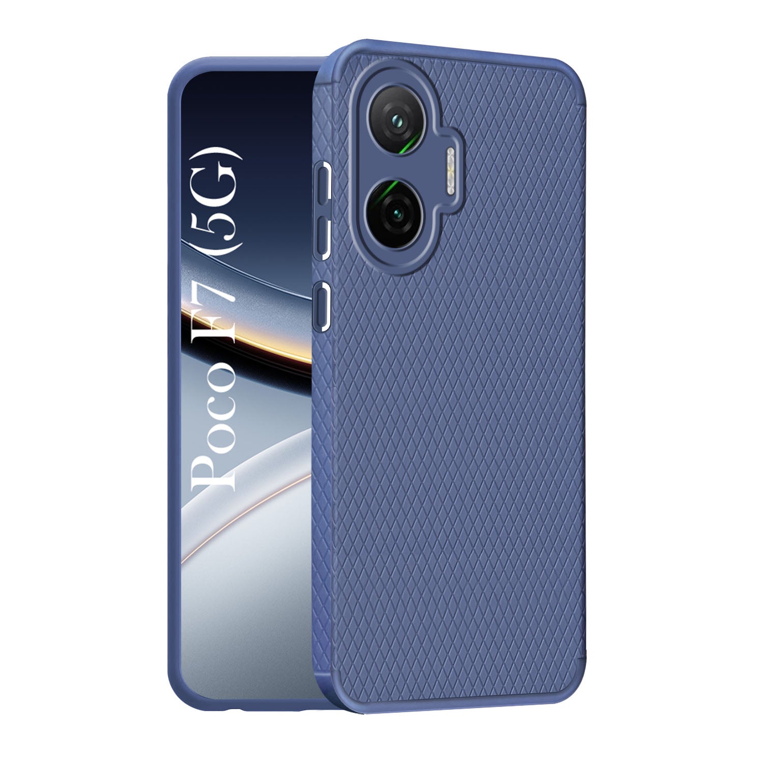 For Xiaomi Poco F7 5G Back Cover Case (Liquid Silicone | Side Grip | Camera Protection)