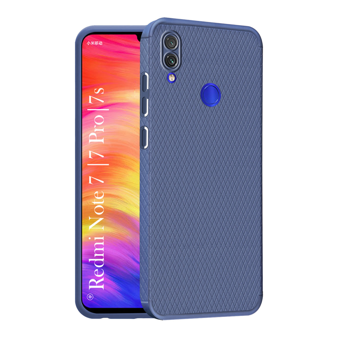 For Redmi Note 7 | Note 7S | Note 7 Pro Back Cover Case (Liquid Silicone | Side Grip | Camera Protection)