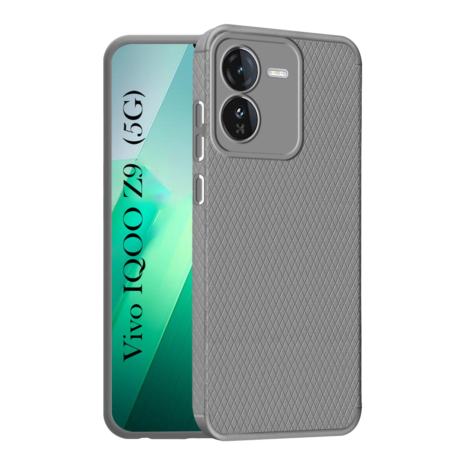 For Vivo IQOO Z9 5G Back Cover Case (Liquid Silicone | Side Grip | Camera Protection)