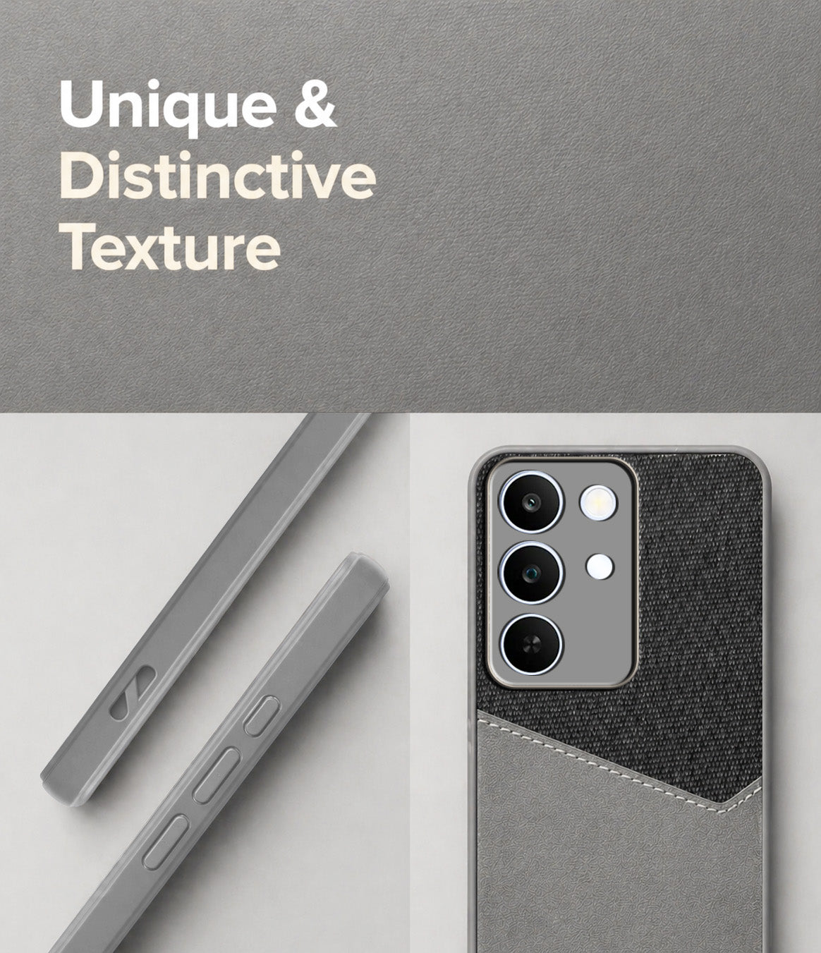 For Realme C83 5G Back Cover Case (Dual PU Leather Stitch | Professional Minimalist | Soft and Flexible)