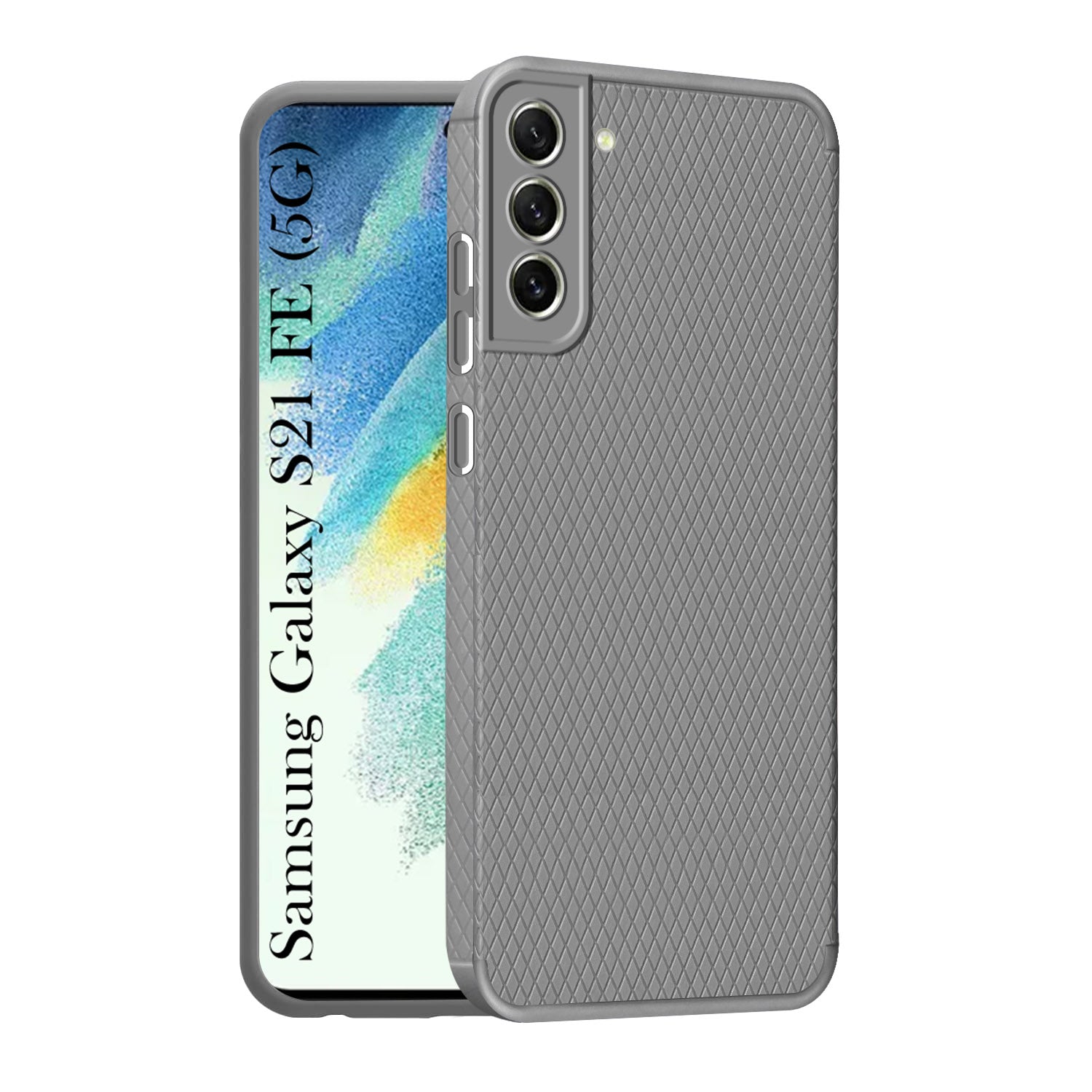 For Samsung Galaxy S21 FE 5G Back Cover Case (Liquid Silicone | Side Grip | Camera Protection)
