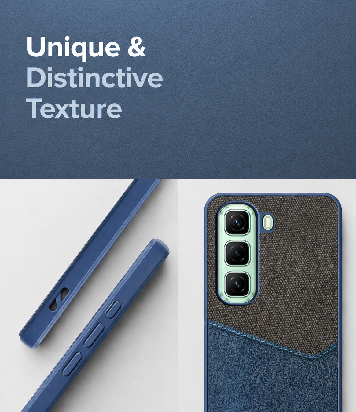 For Infinix Hot 50 5G Back Cover Case (Dual PU Leather Stitch | Professional Minimalist | Soft and Flexible)